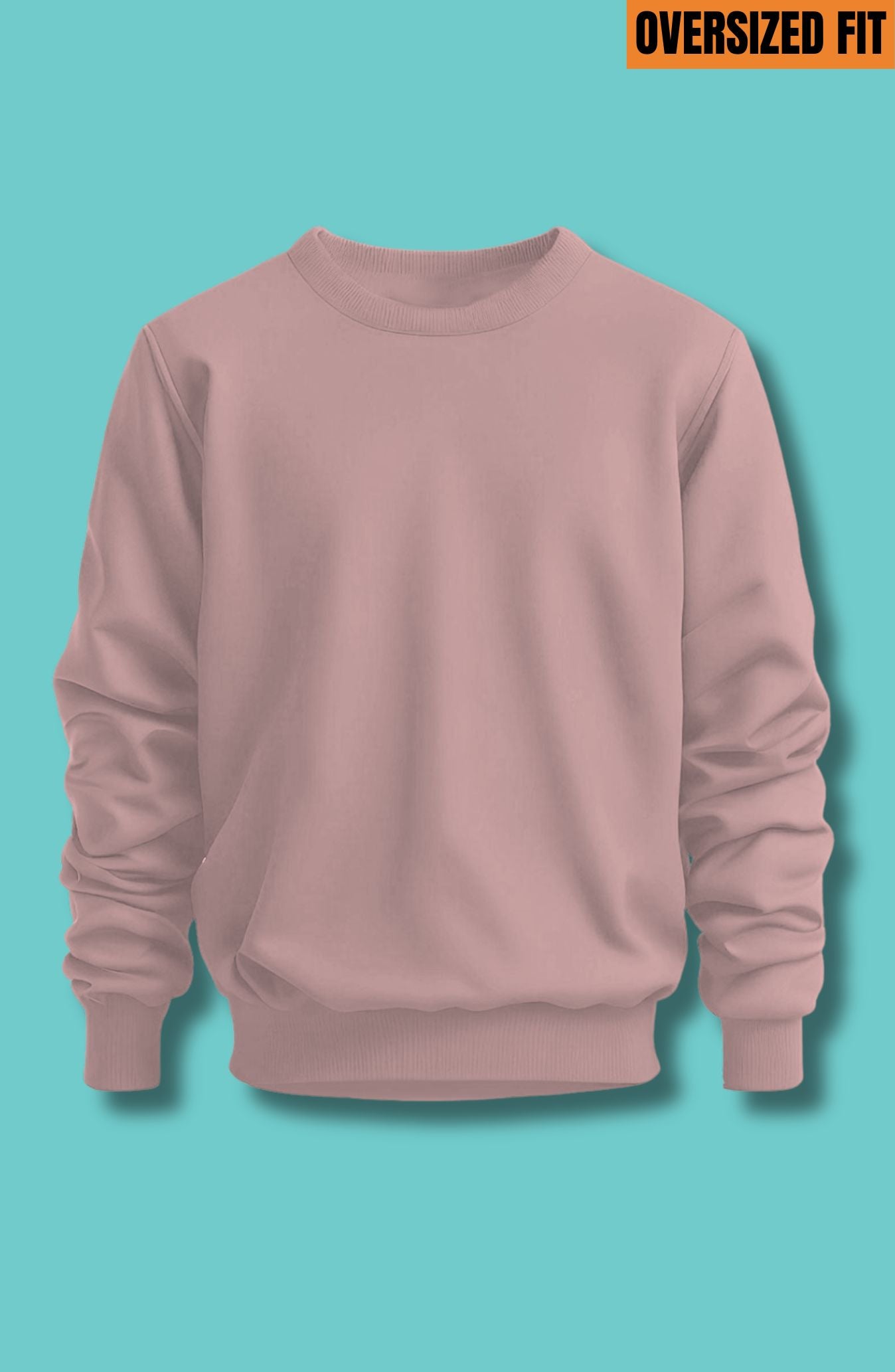 Light Pink Oversized Sweatshirt