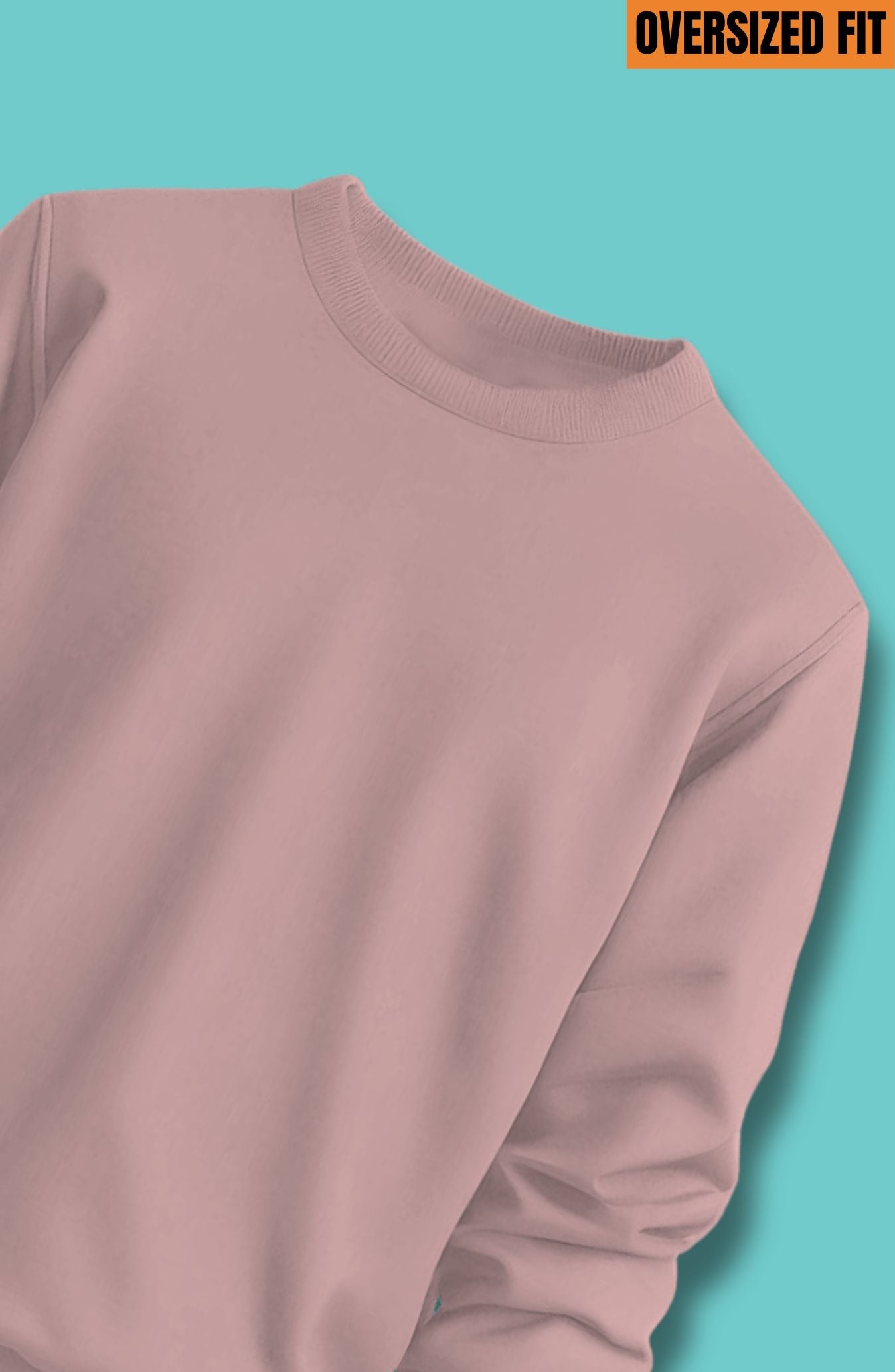 Light Pink Oversized Sweatshirt