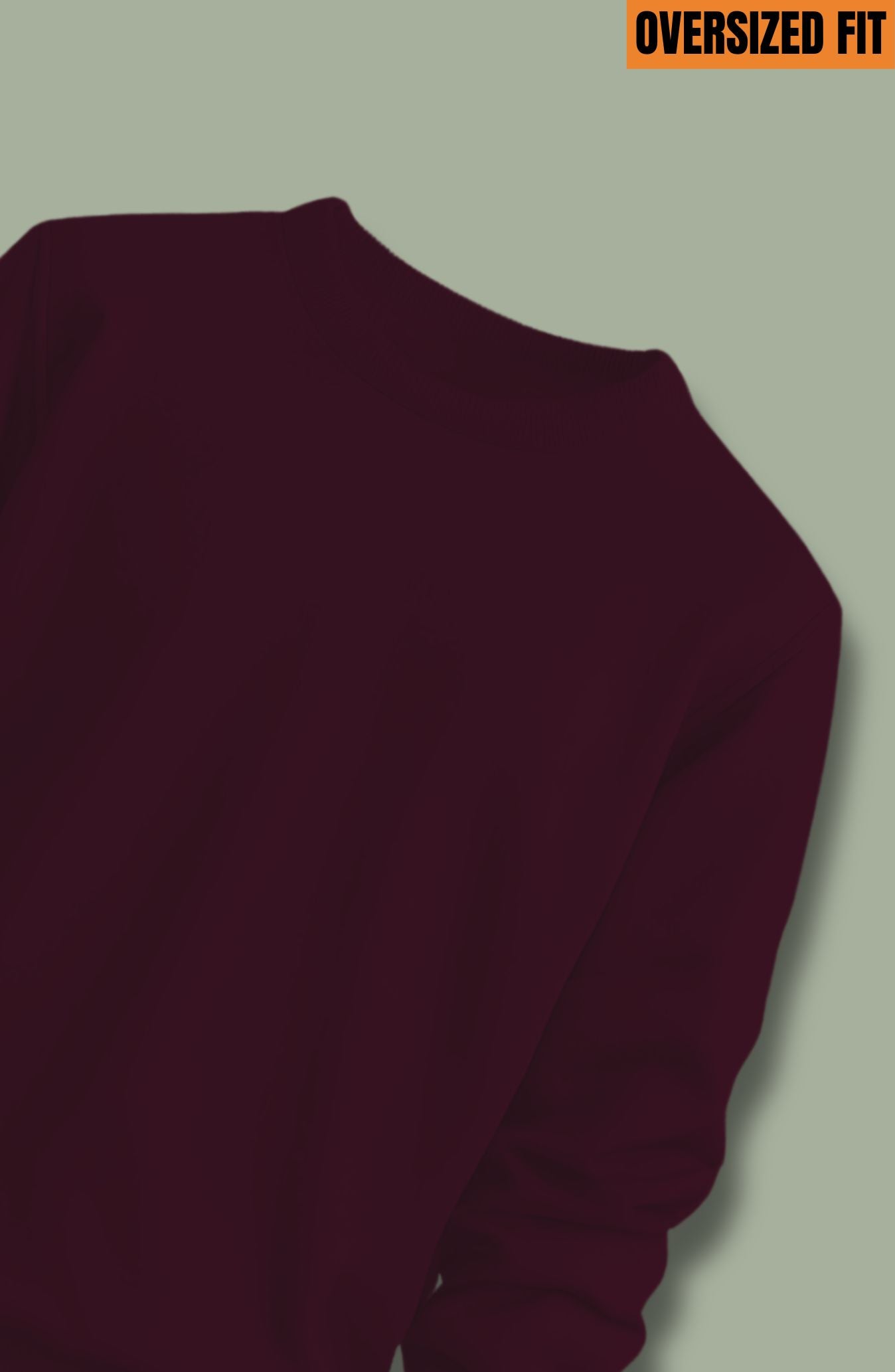 Maroon Oversized Sweatshirt