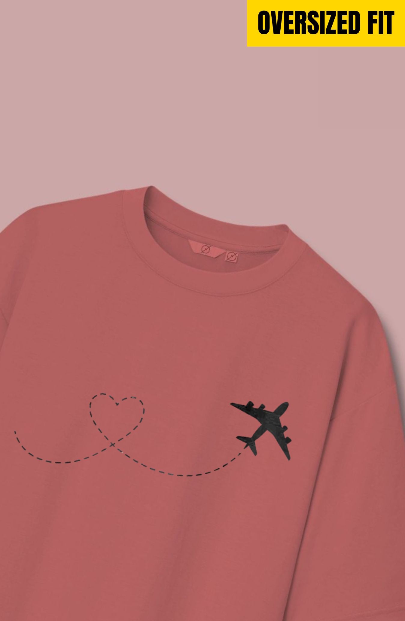 Airplane Heart Oversized T-Shirt