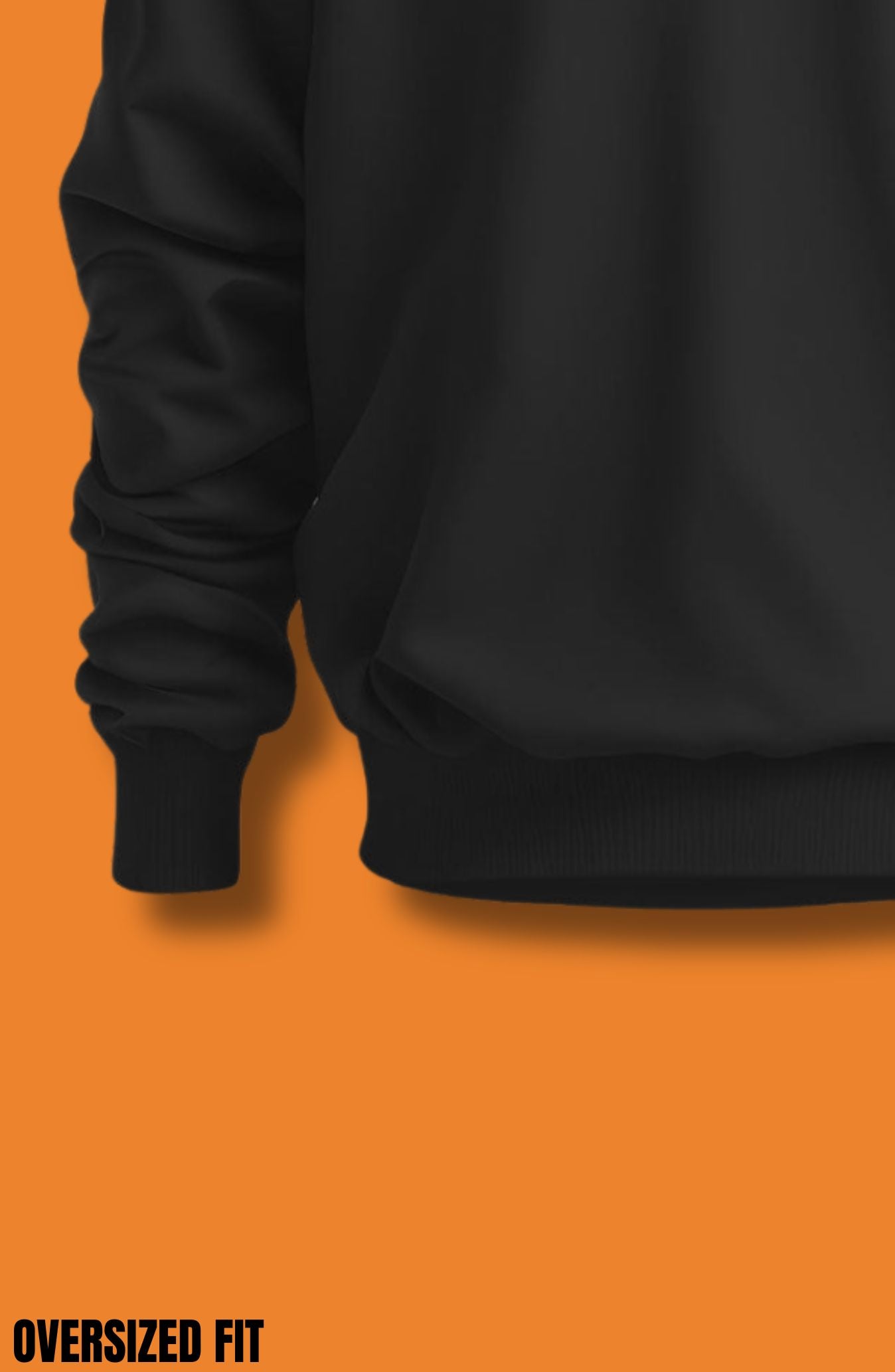 Black Oversized Sweatshirt