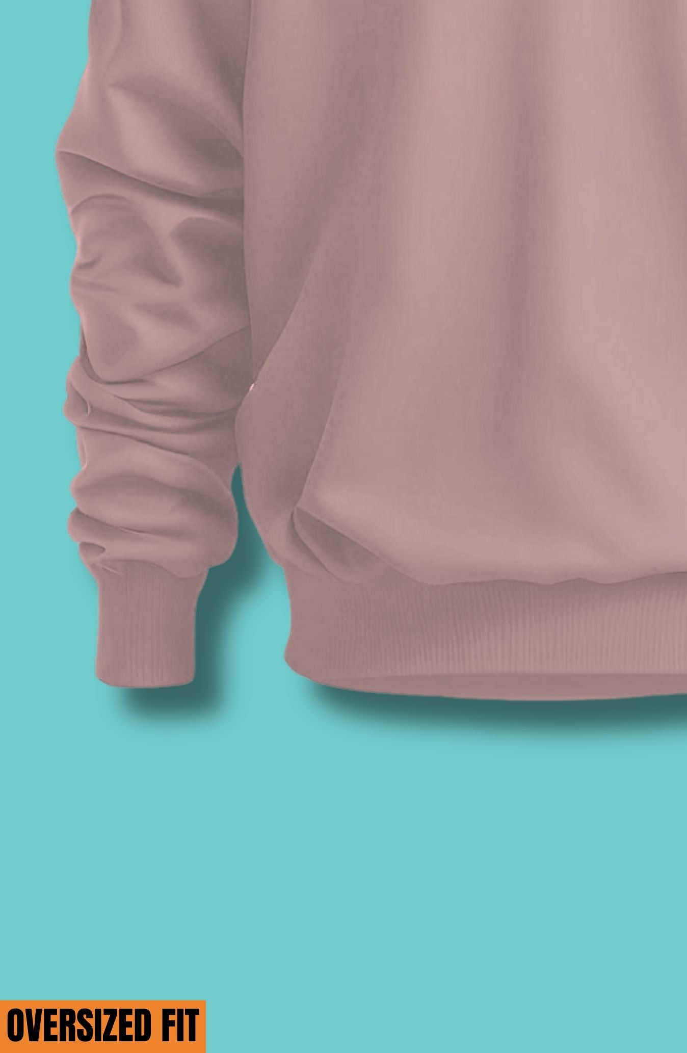 Light Pink Oversized Sweatshirt