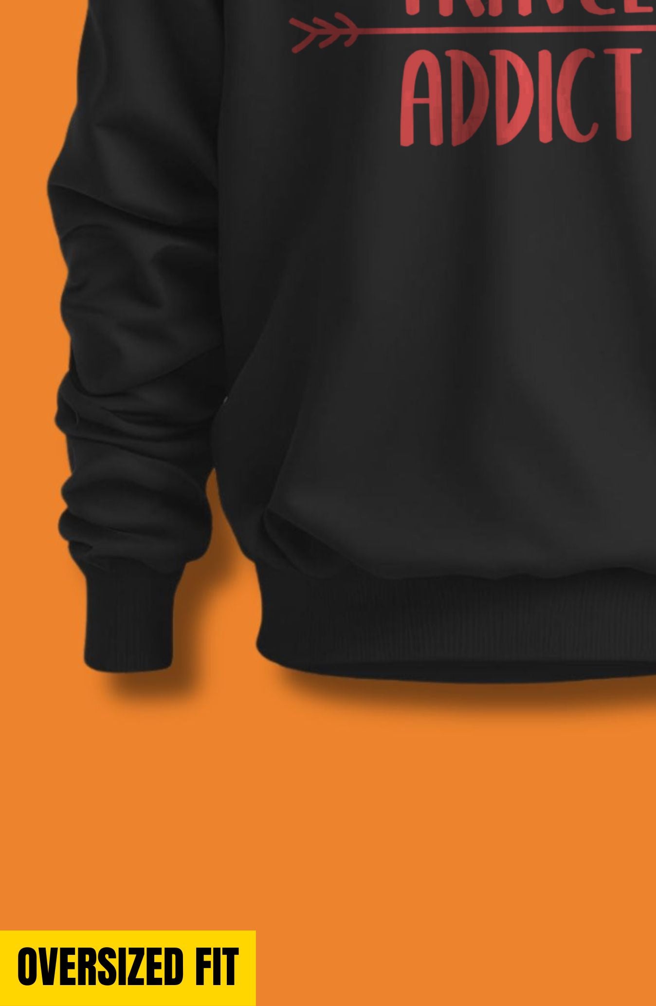 Travel Addict Oversized Sweatshirt