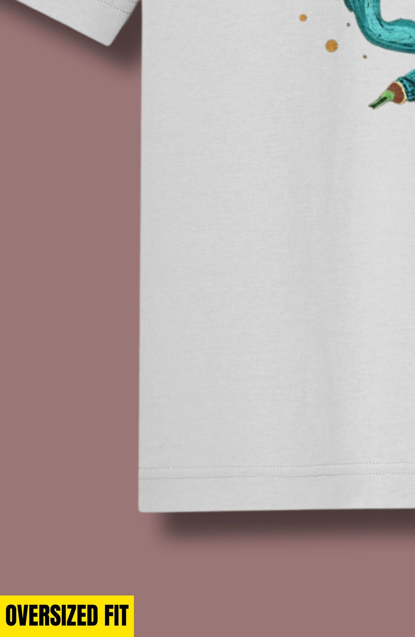 Street-Ready Skeleton : Printed Oversized T-Shirt