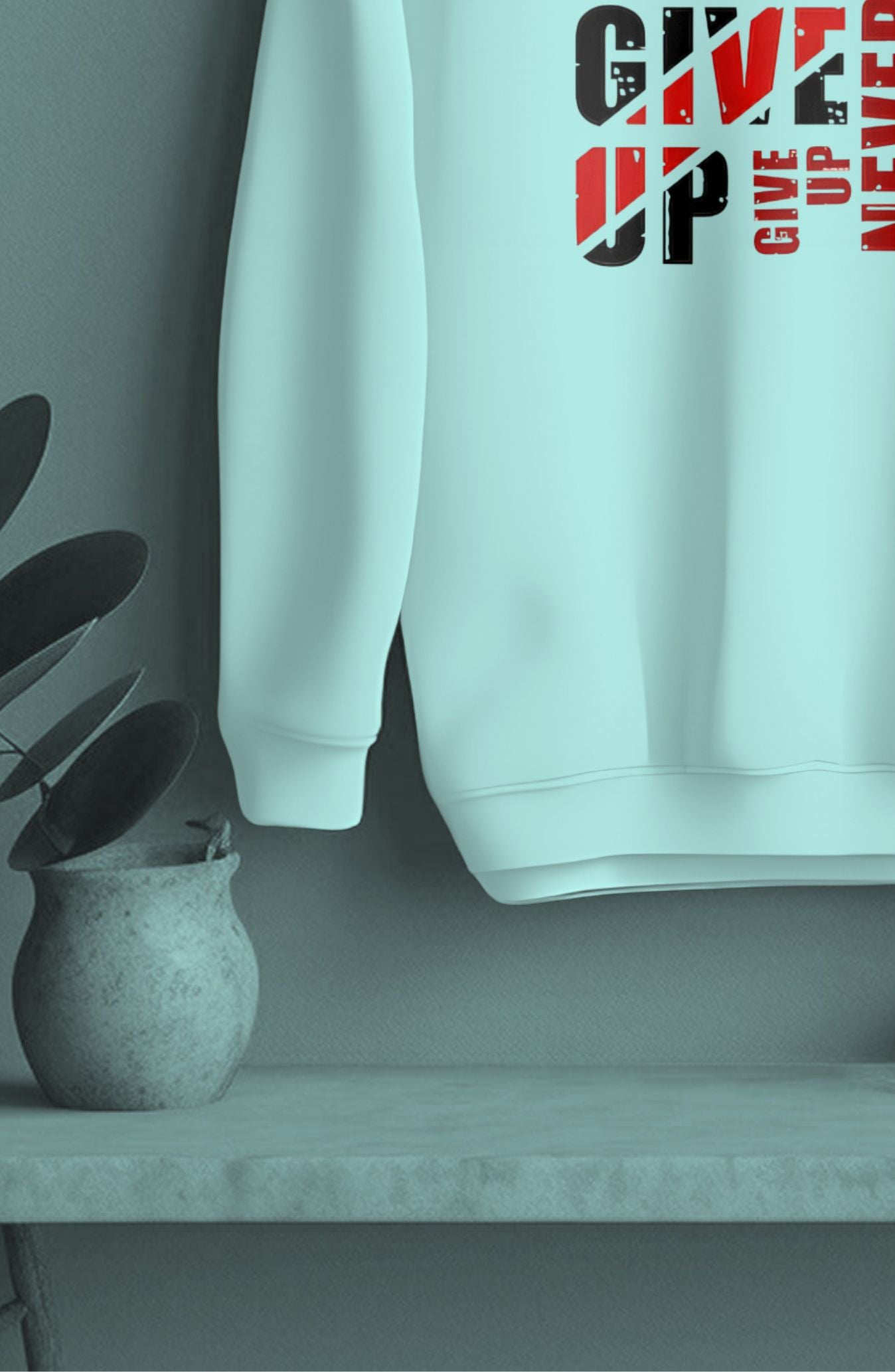 Never Give Up Classic Sweatshirt