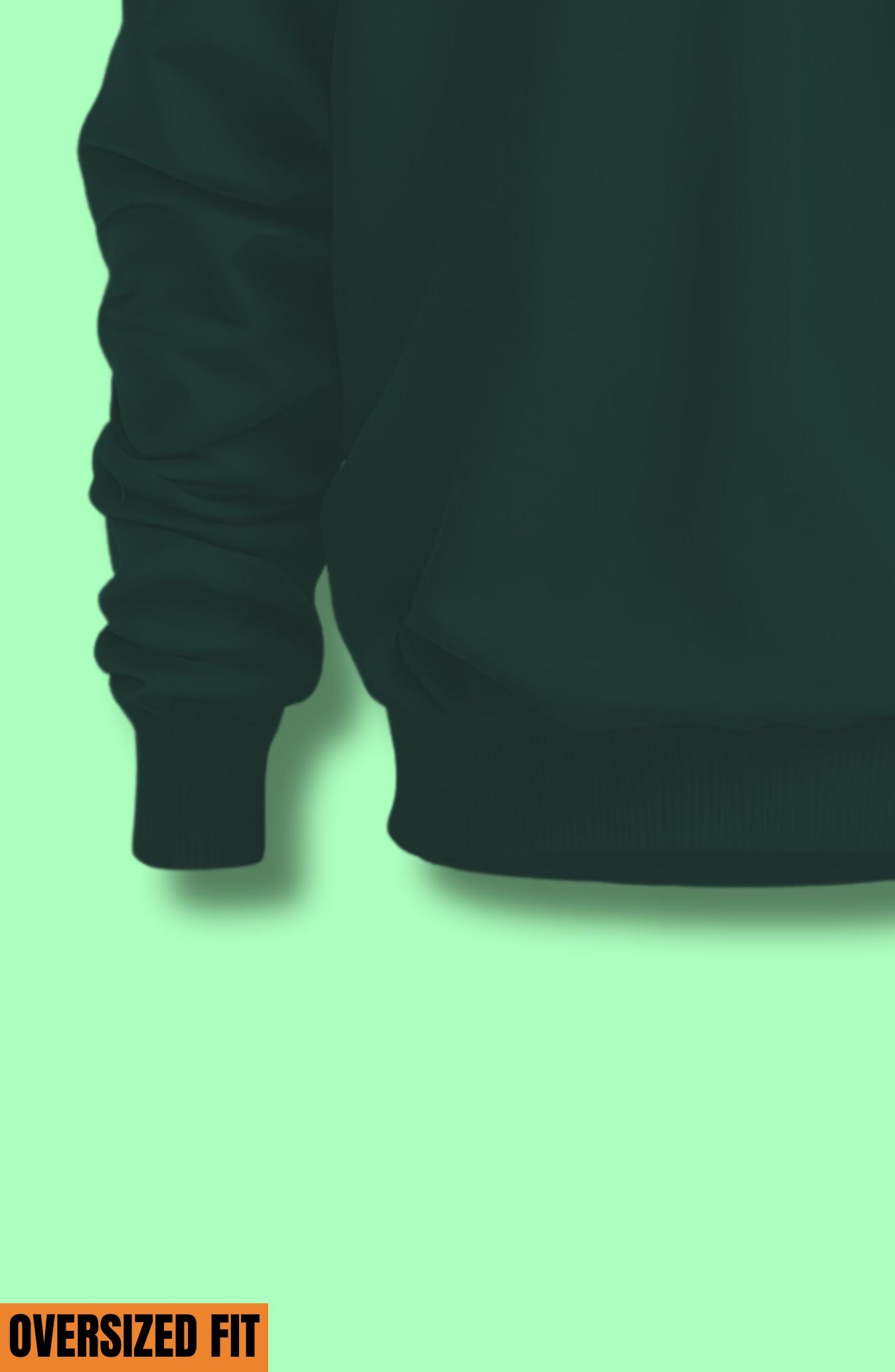 Bottle Green Oversized Sweatshirt