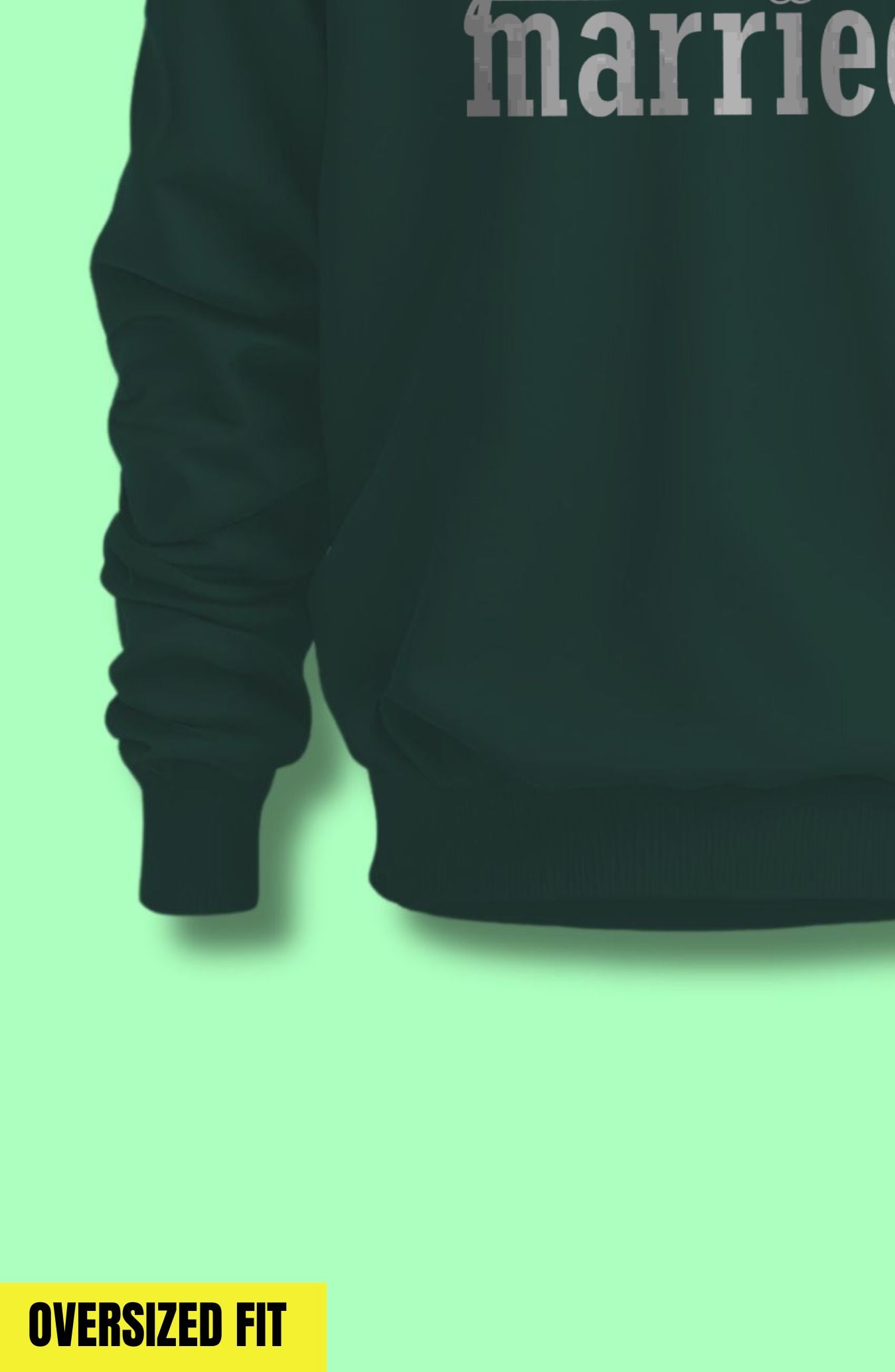 Just Married Oversized Sweatshirt
