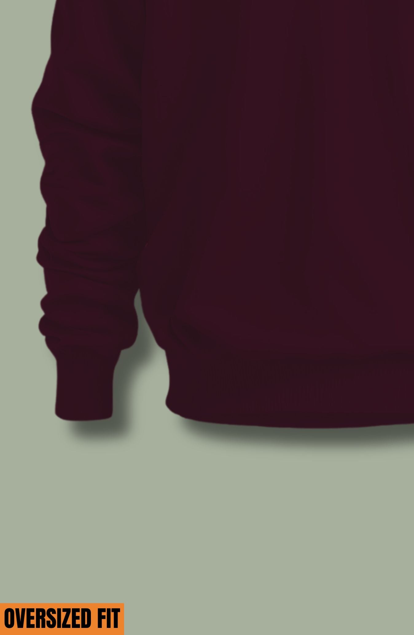 Maroon Oversized Sweatshirt