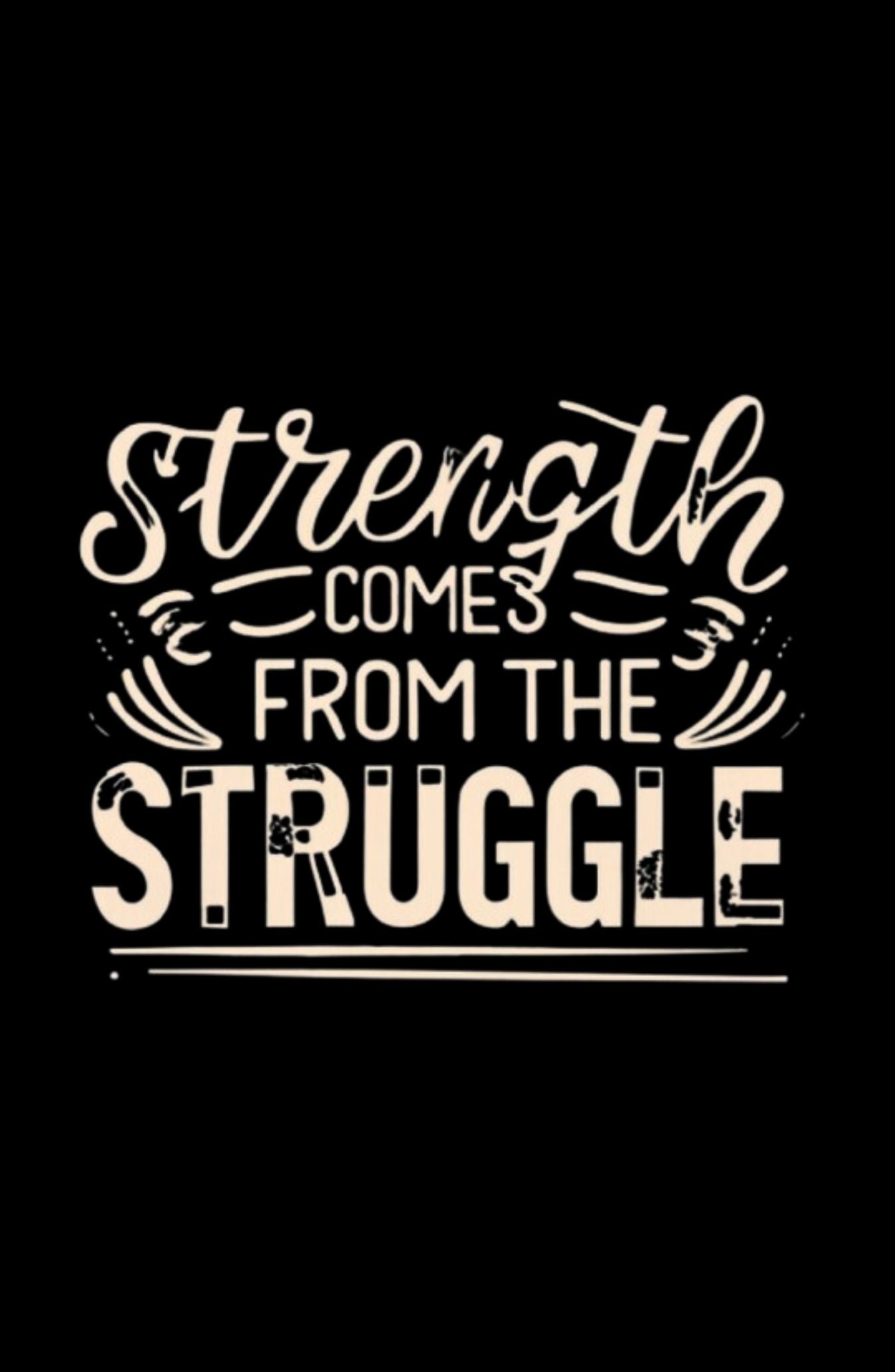 Strength Comes From The Struggle Oversized Hoodie