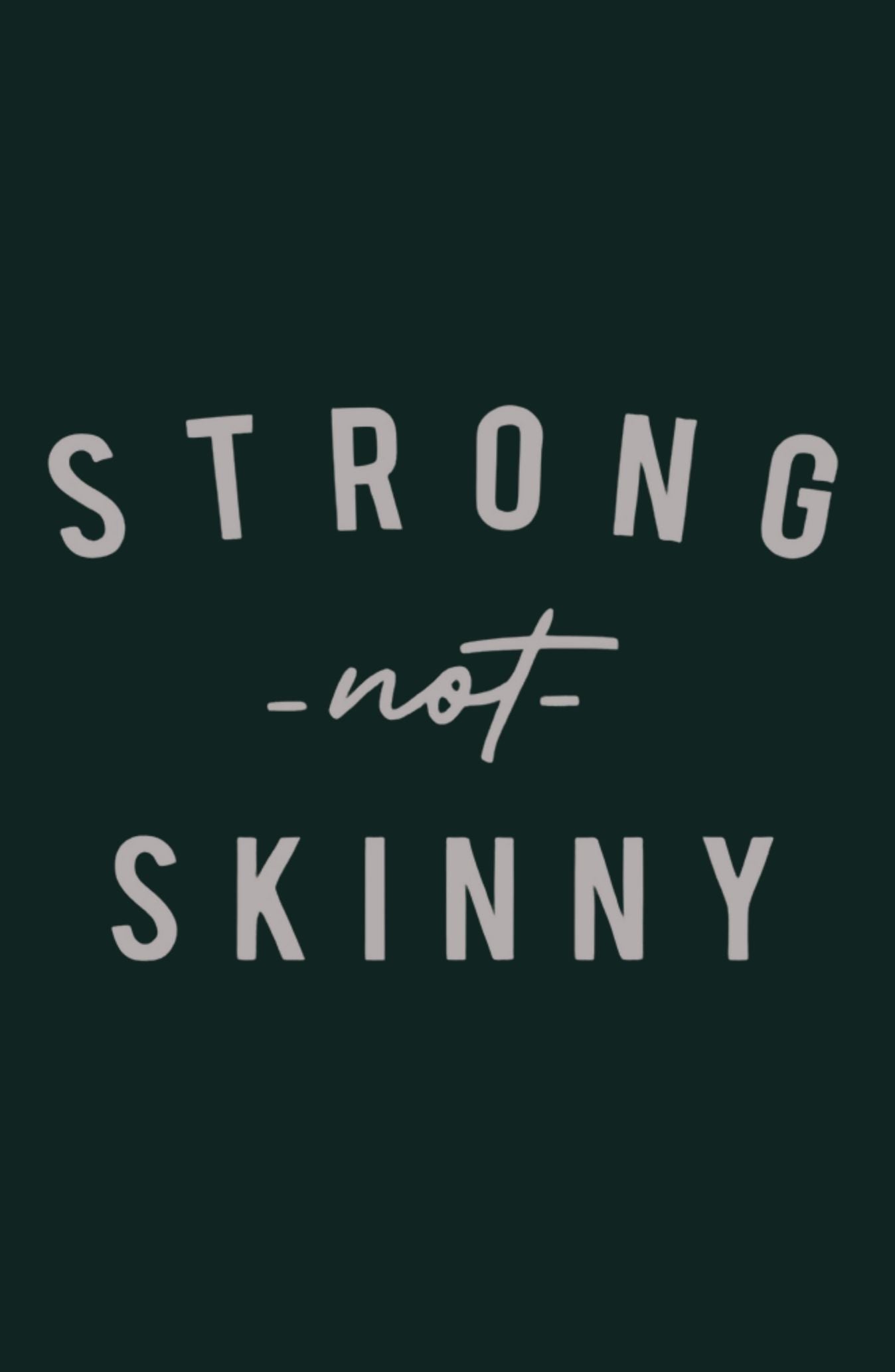 Strong Not Skinny Oversized Sweatshirt