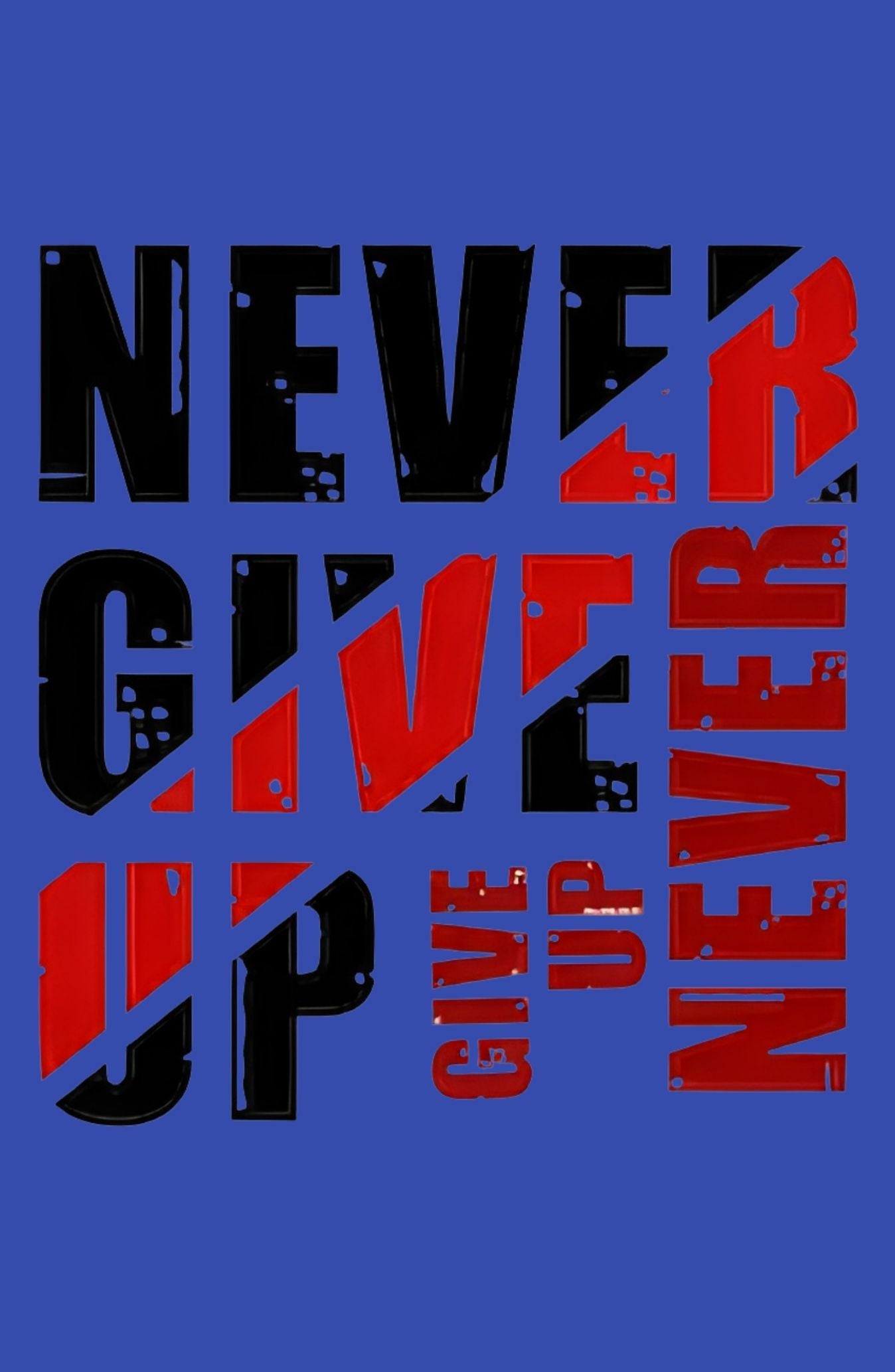 Never Give Up Oversized T-Shirt