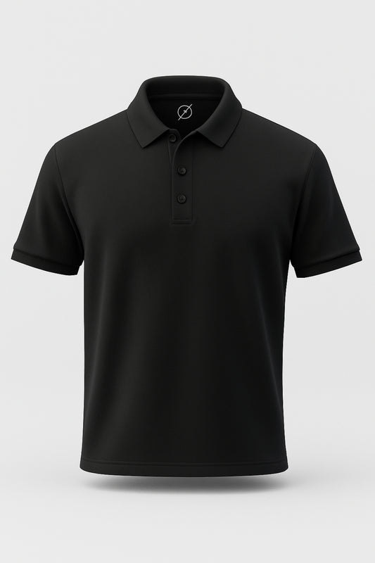 Black Classic Polo T-Shirt