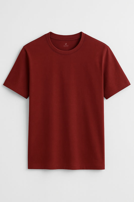 Brick Red Half Sleeve T-Shirt