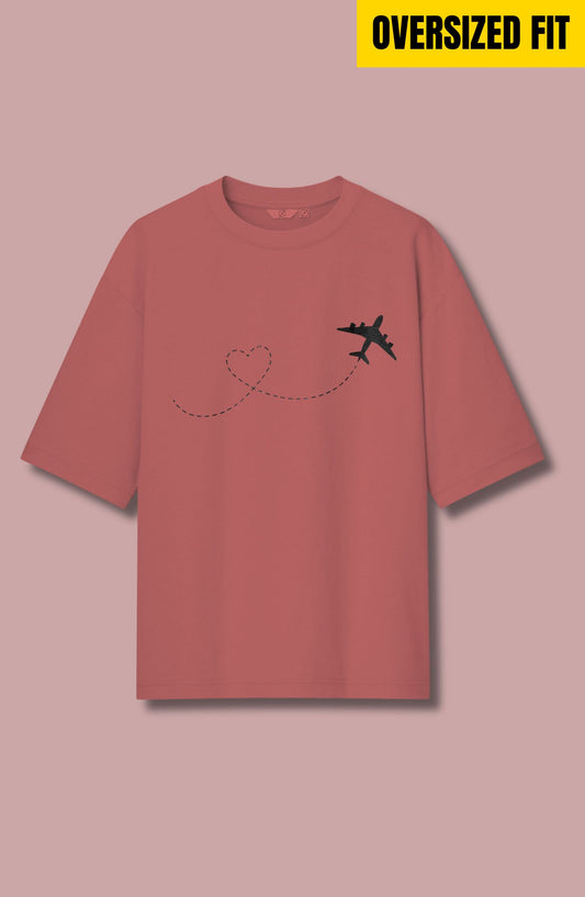Airplane Heart Oversized T-Shirt