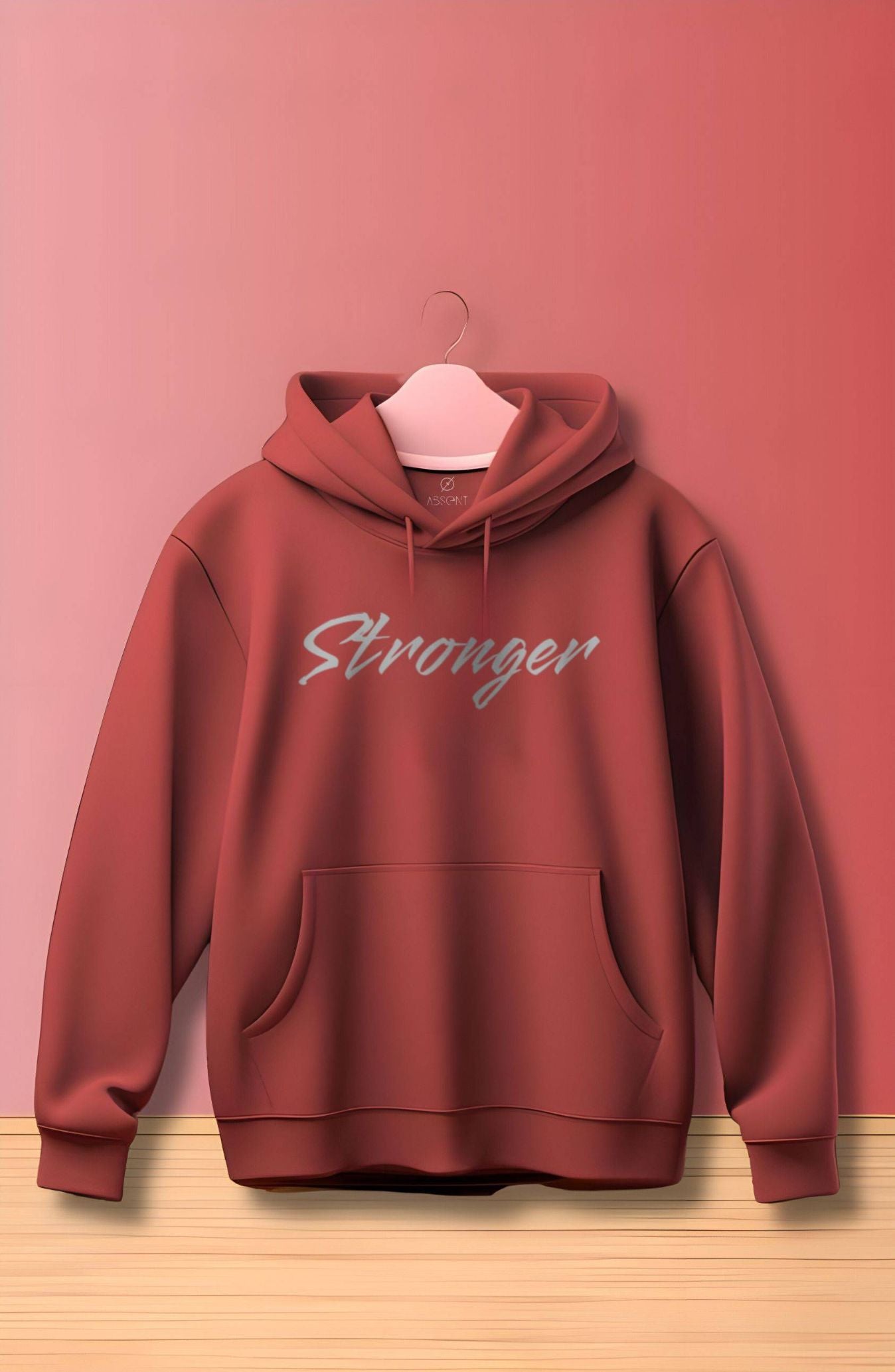 Stronger Coral Printed Classic Hoodie