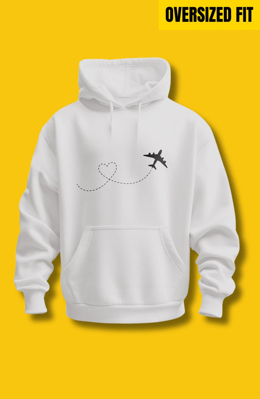 Airplane Heart Oversized Hoodie