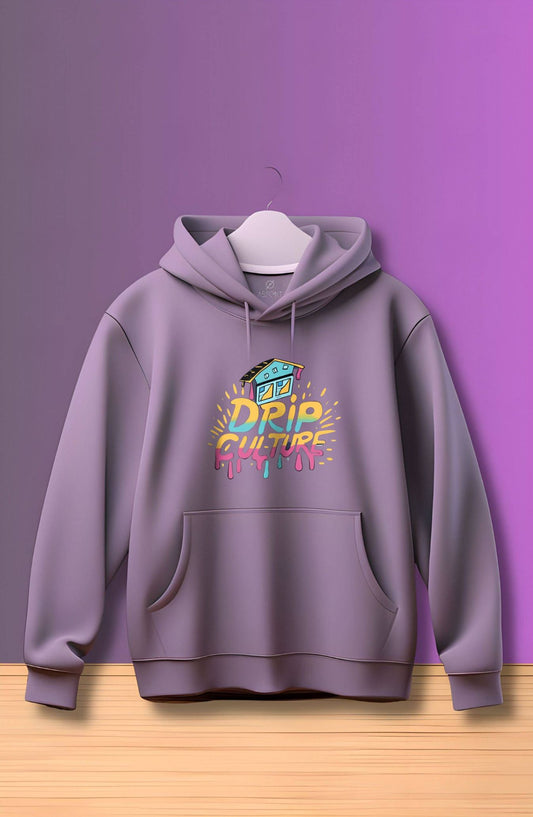 Drip Culture Lavender Printed Classic Hoodie
