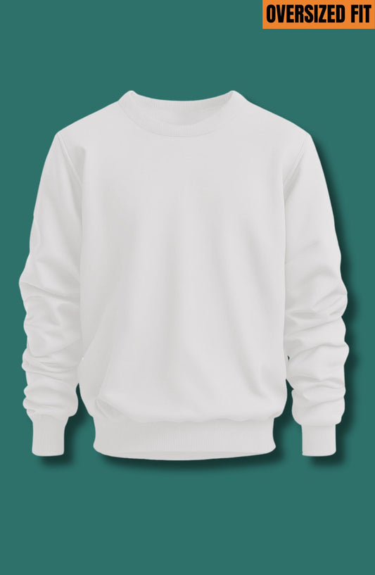 White Oversized Sweatshirt
