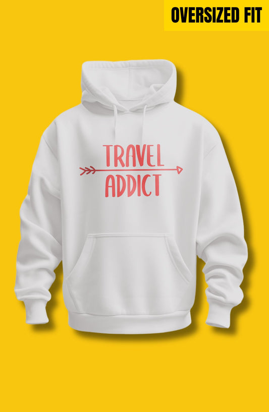 Travel Addict Oversized Hoodie