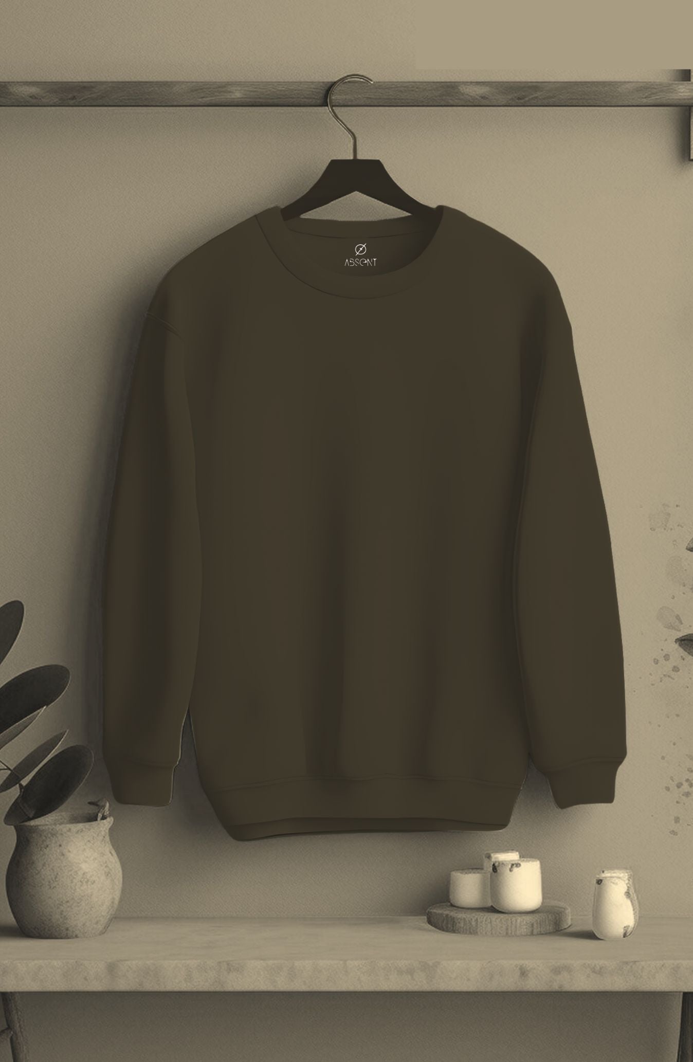 Olive Green Classic Sweatshirt
