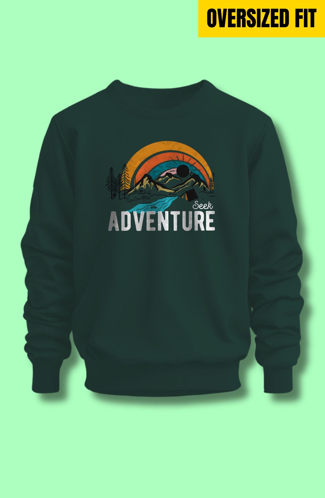 Seek Adventure Oversized Sweatshirt