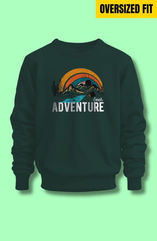 Seek Adventure Oversized Sweatshirt
