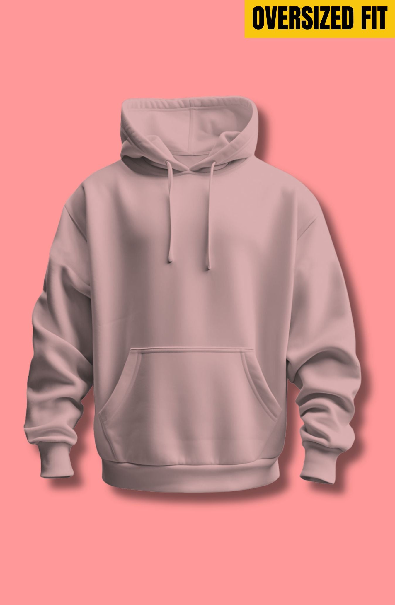 Light Pink Oversized Hoodie