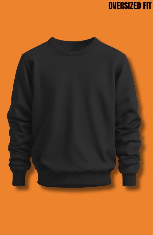 Black Oversized Sweatshirt