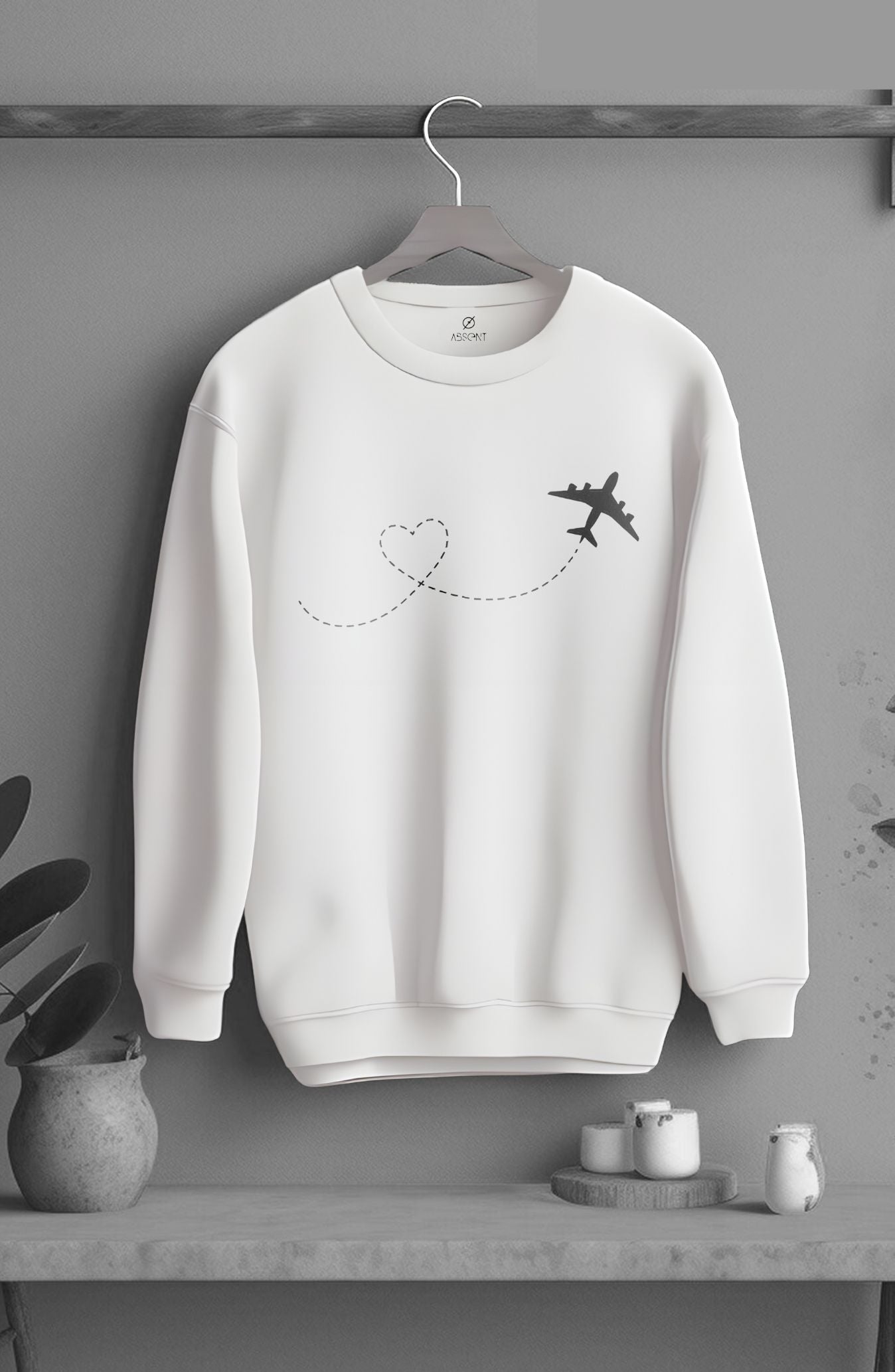 Airplane Heart Classic Sweatshirt