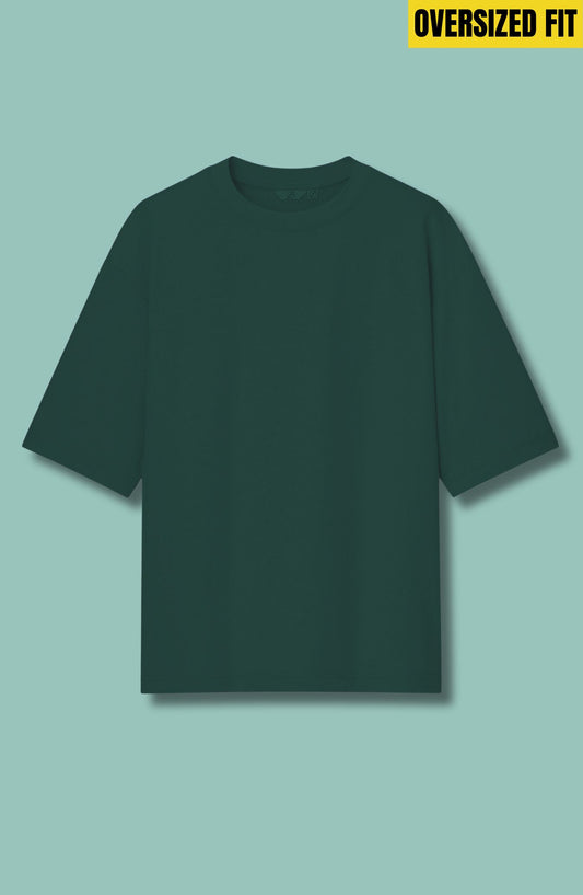 Bottle Green Oversized T-Shirt
