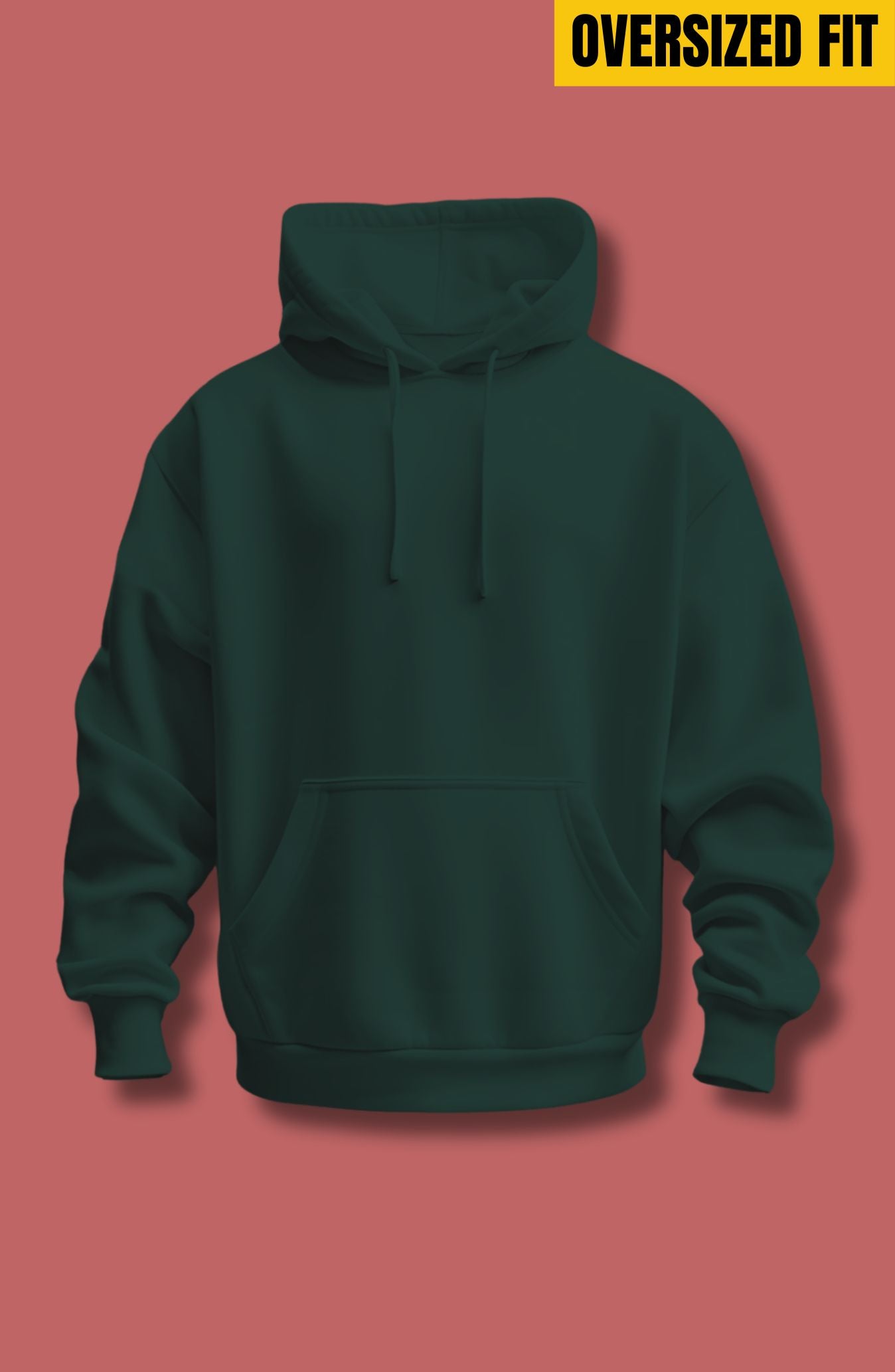 Bottle Green Oversized Hoodie