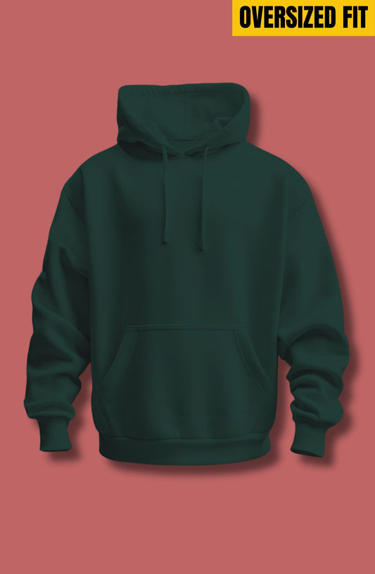 Bottle Green Oversized Hoodie
