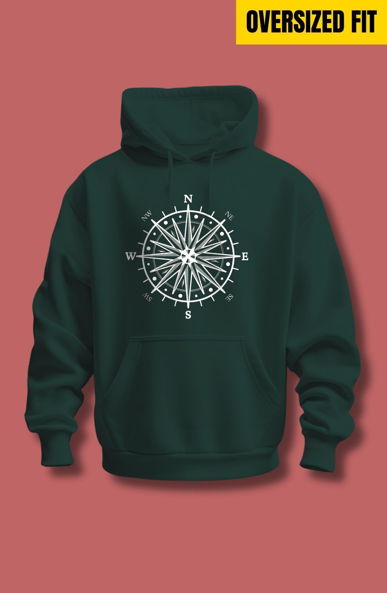 Compass Oversized Hoodie
