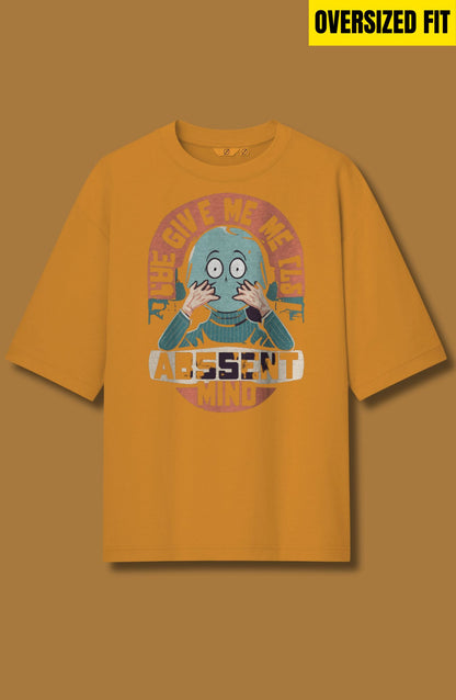 Absent Mind Printed Oversized T-Shirt