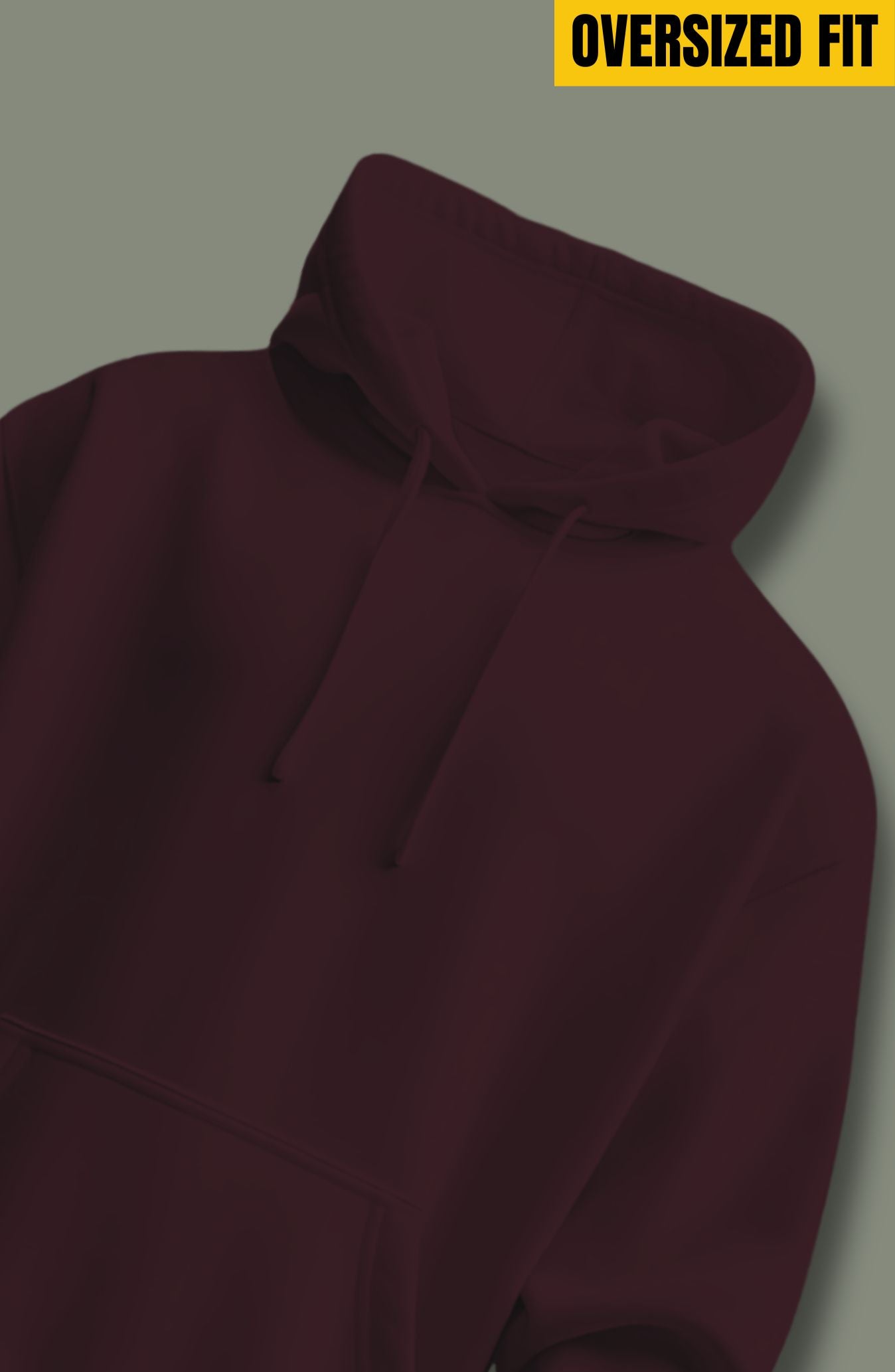 Maroon Oversized Hoodie