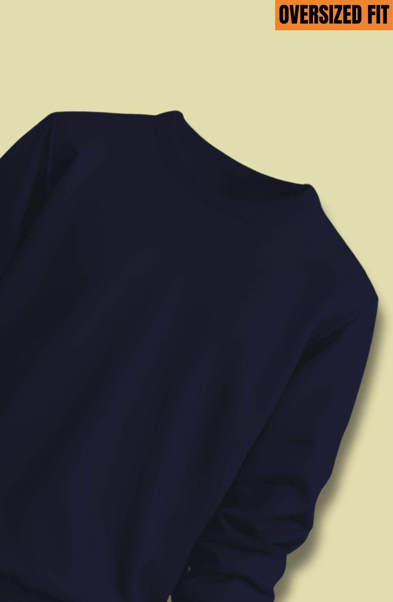 Navy Blue Oversized Sweatshirt