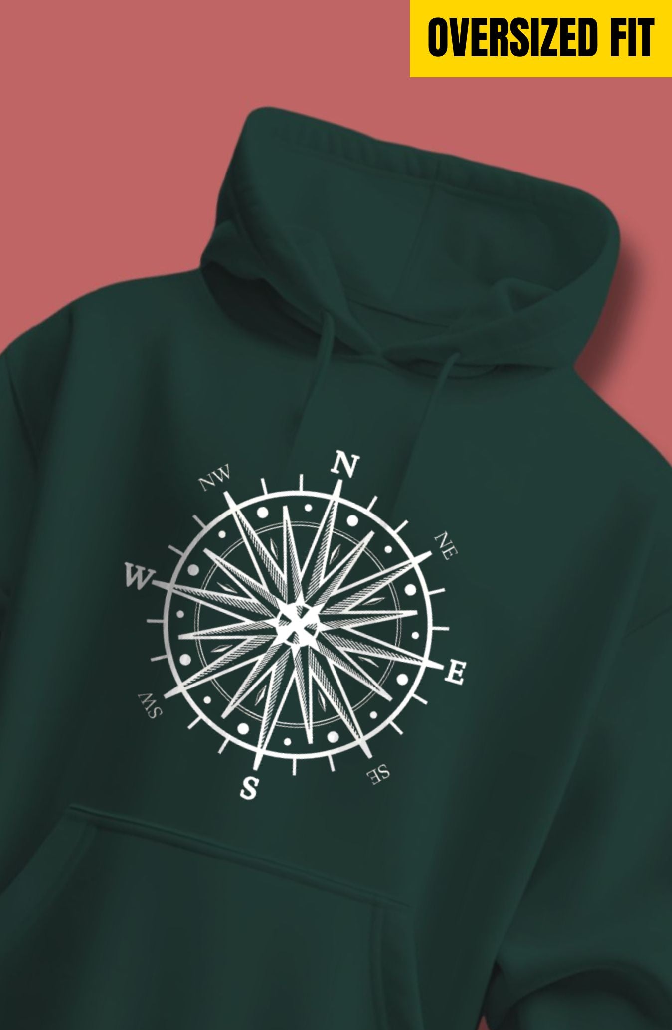 Compass Oversized Hoodie