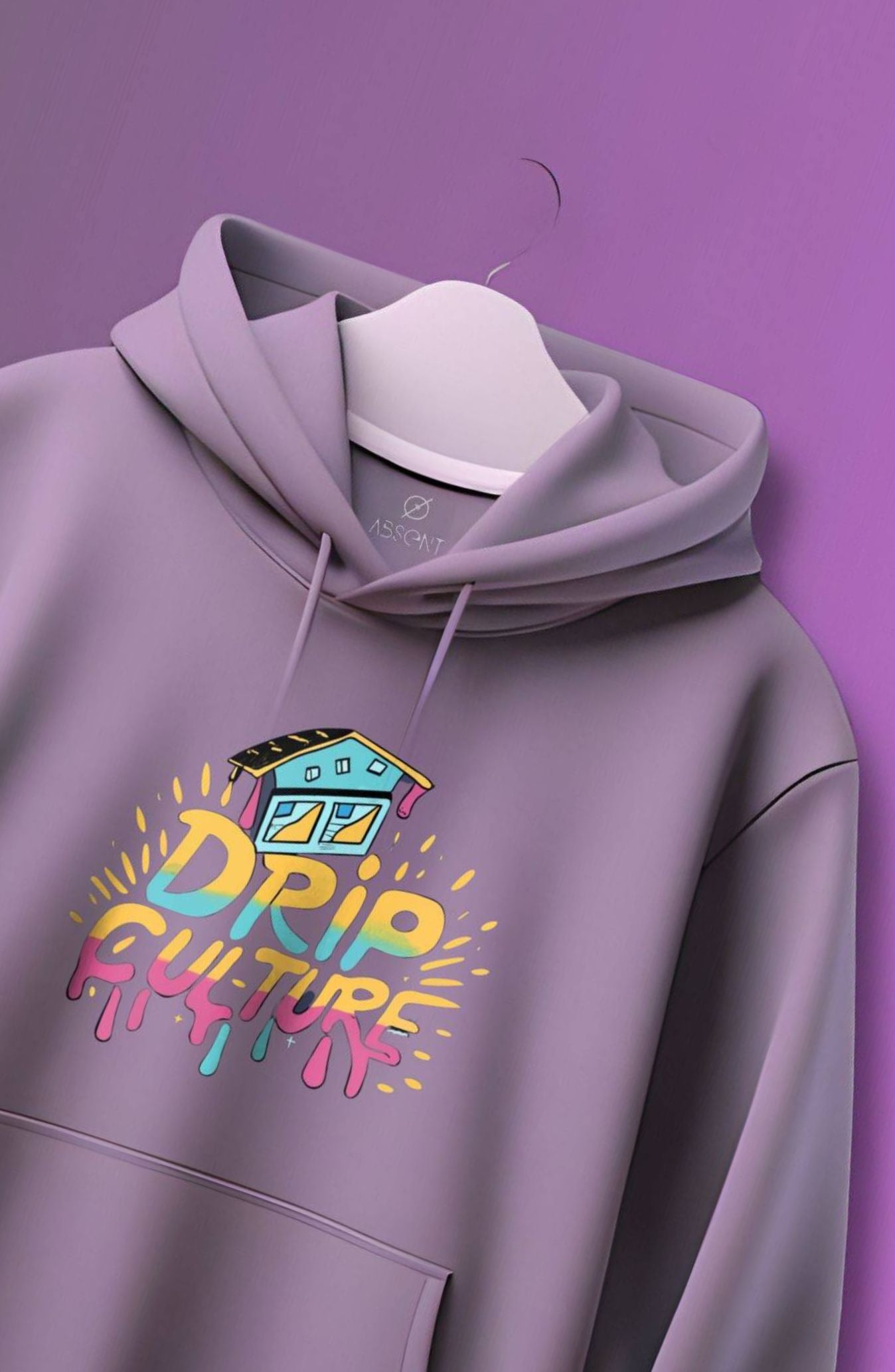 Drip Culture Lavender Printed Classic Hoodie