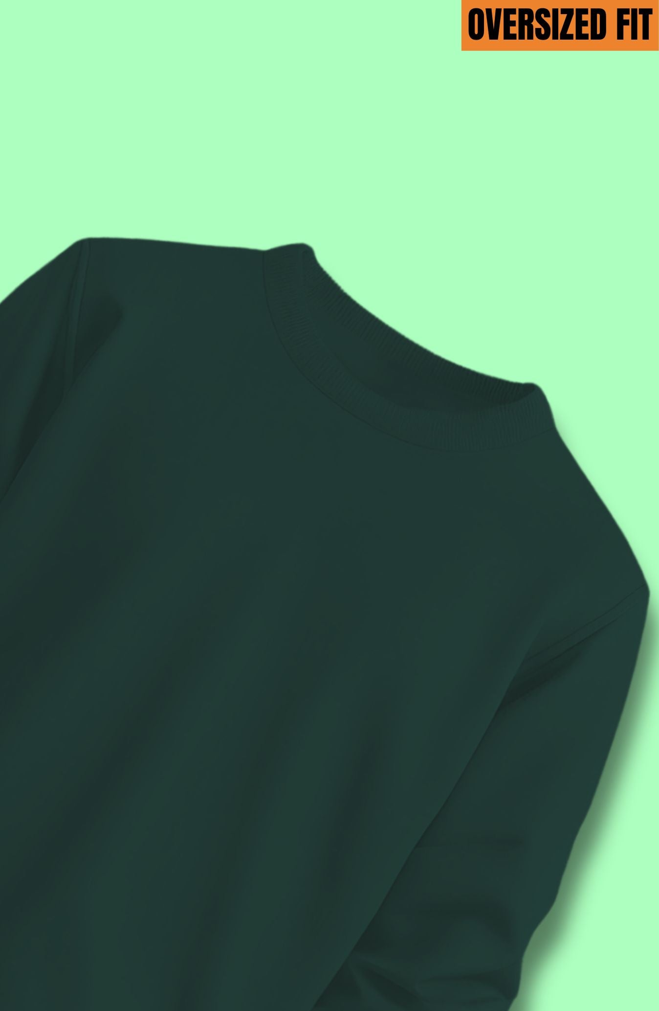 Bottle Green Oversized Sweatshirt