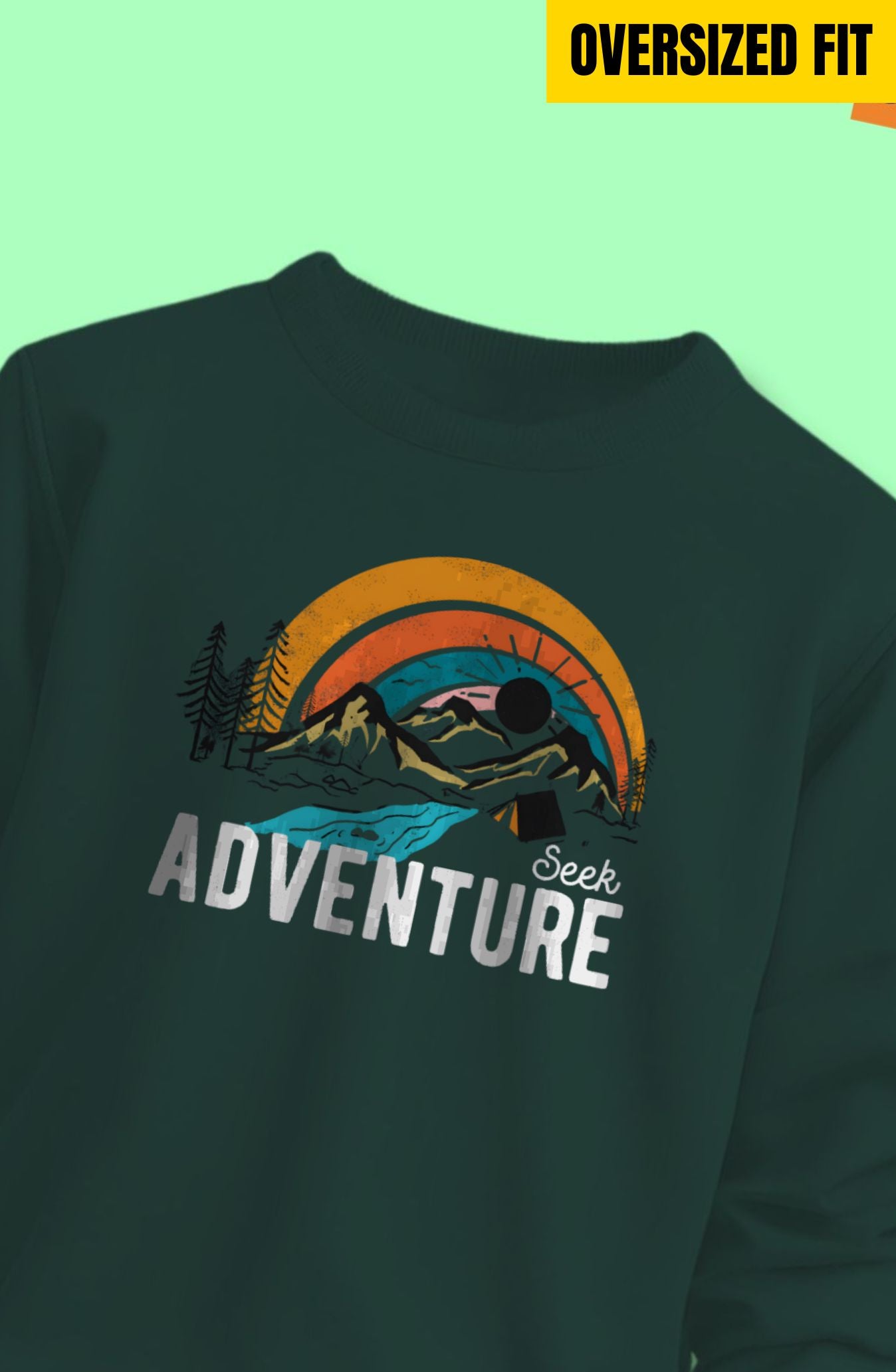 Seek Adventure Oversized Sweatshirt