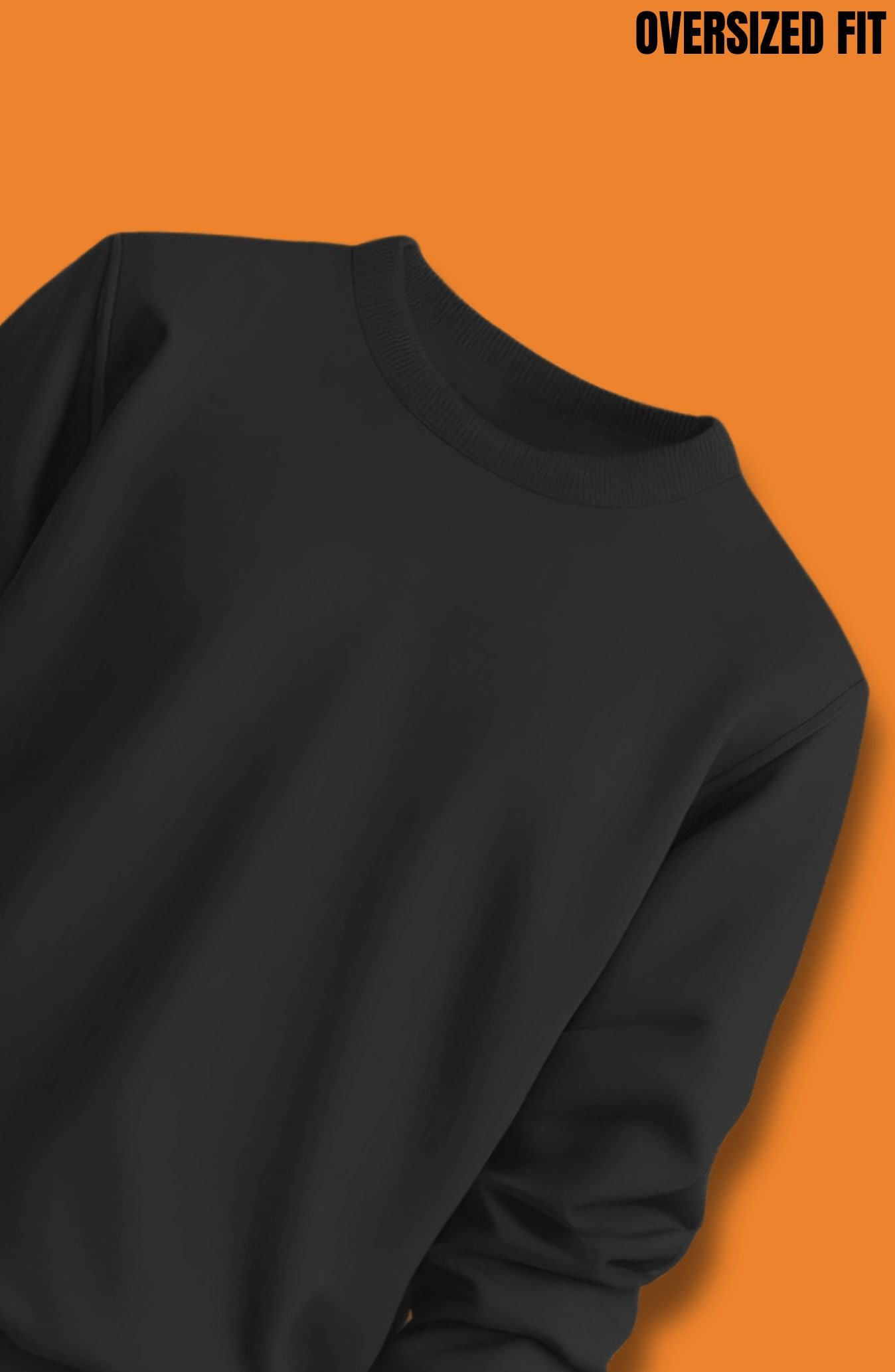 Black Oversized Sweatshirt