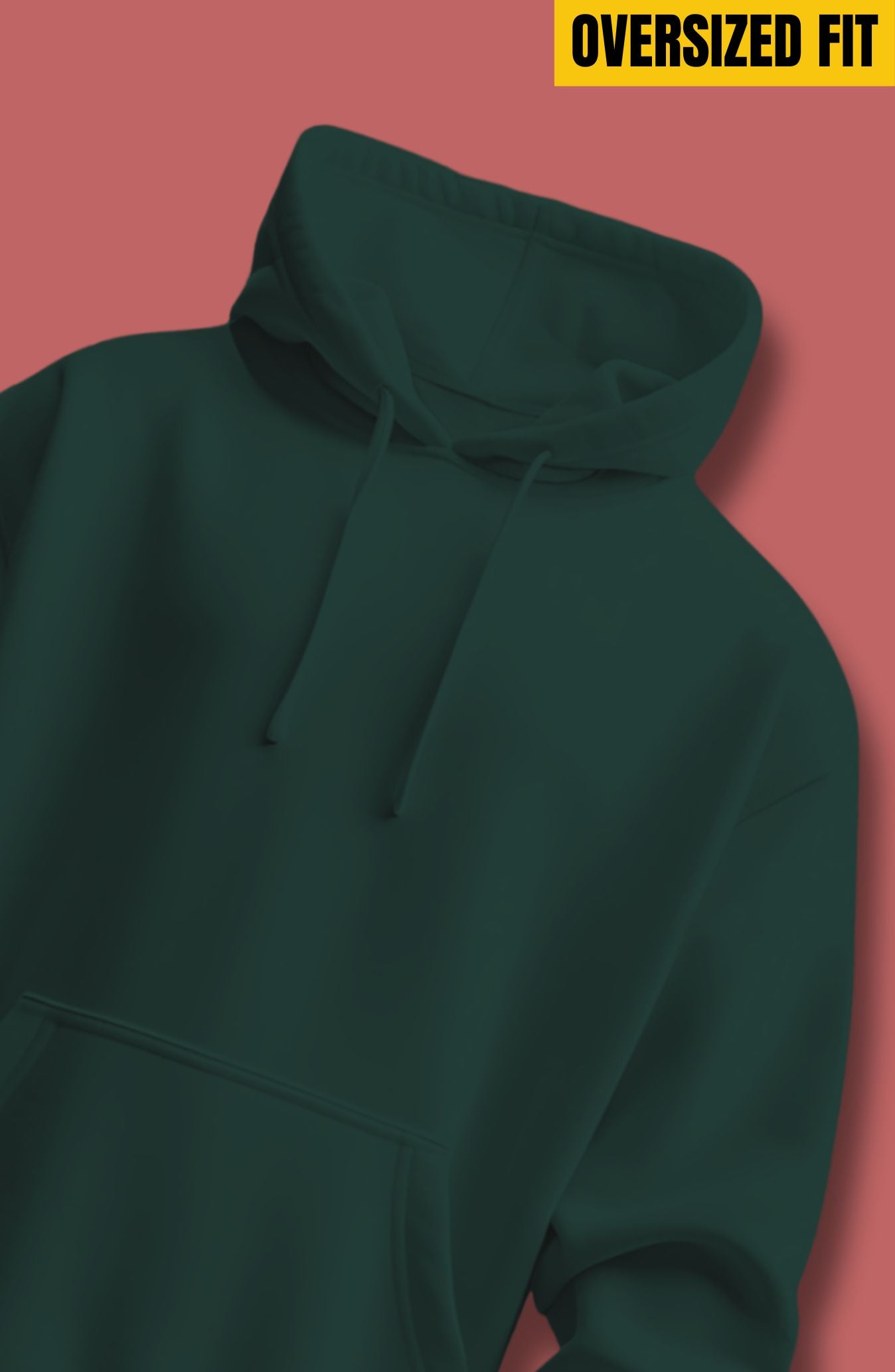 Bottle Green Oversized Hoodie