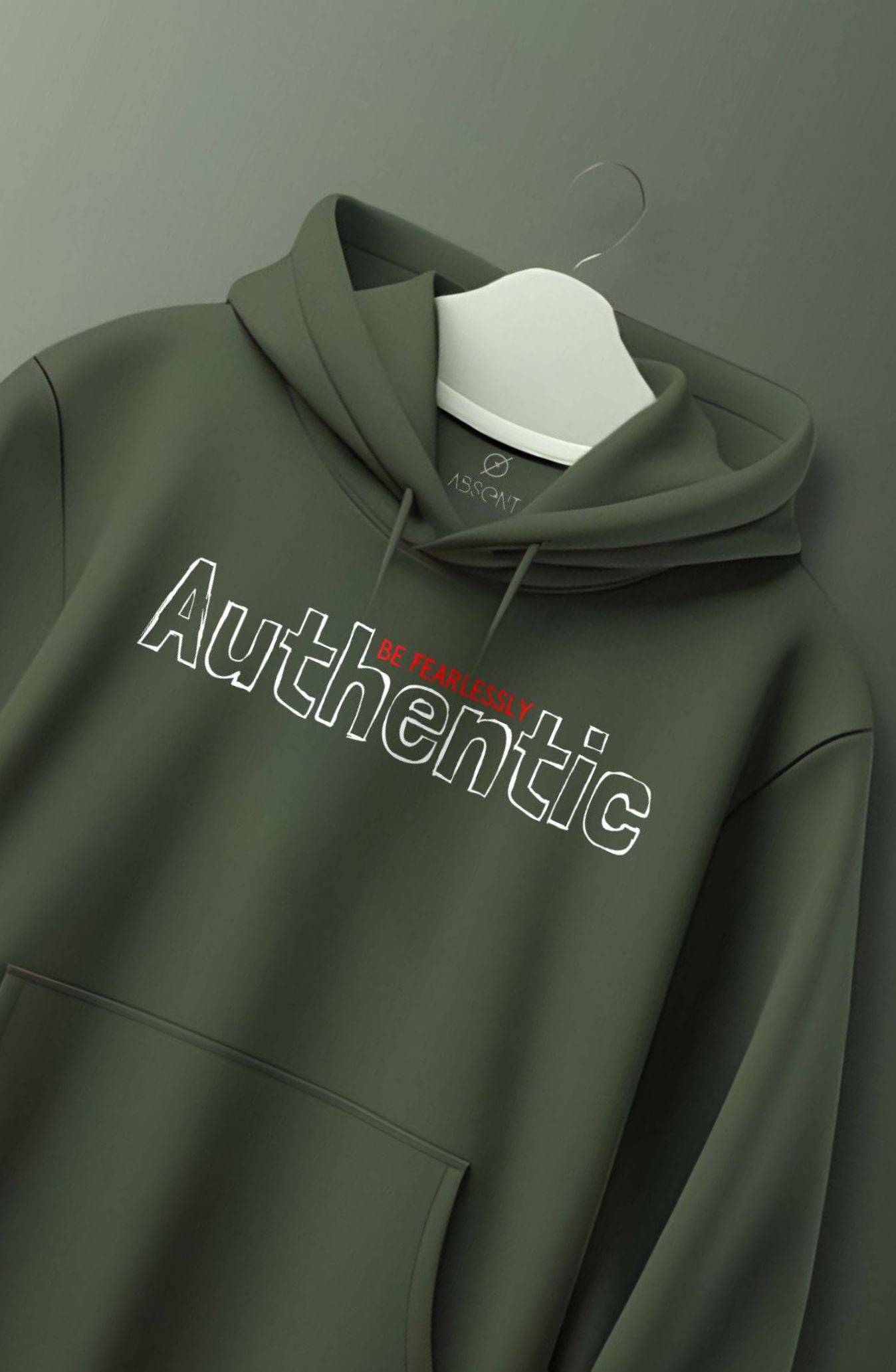Be Fearlessly Authentic Printed Classic Hoodie