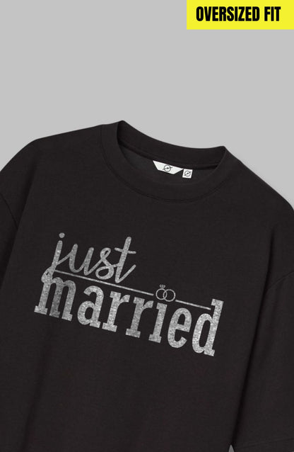 Just Married Oversized T-Shirt