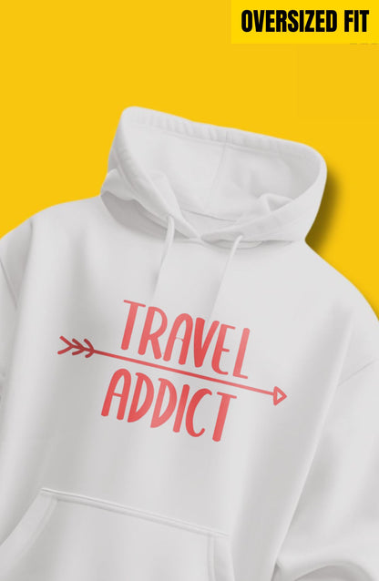 Travel Addict Oversized Hoodie