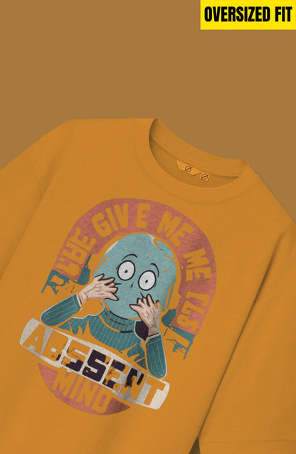 Absent Mind Printed Oversized T-Shirt