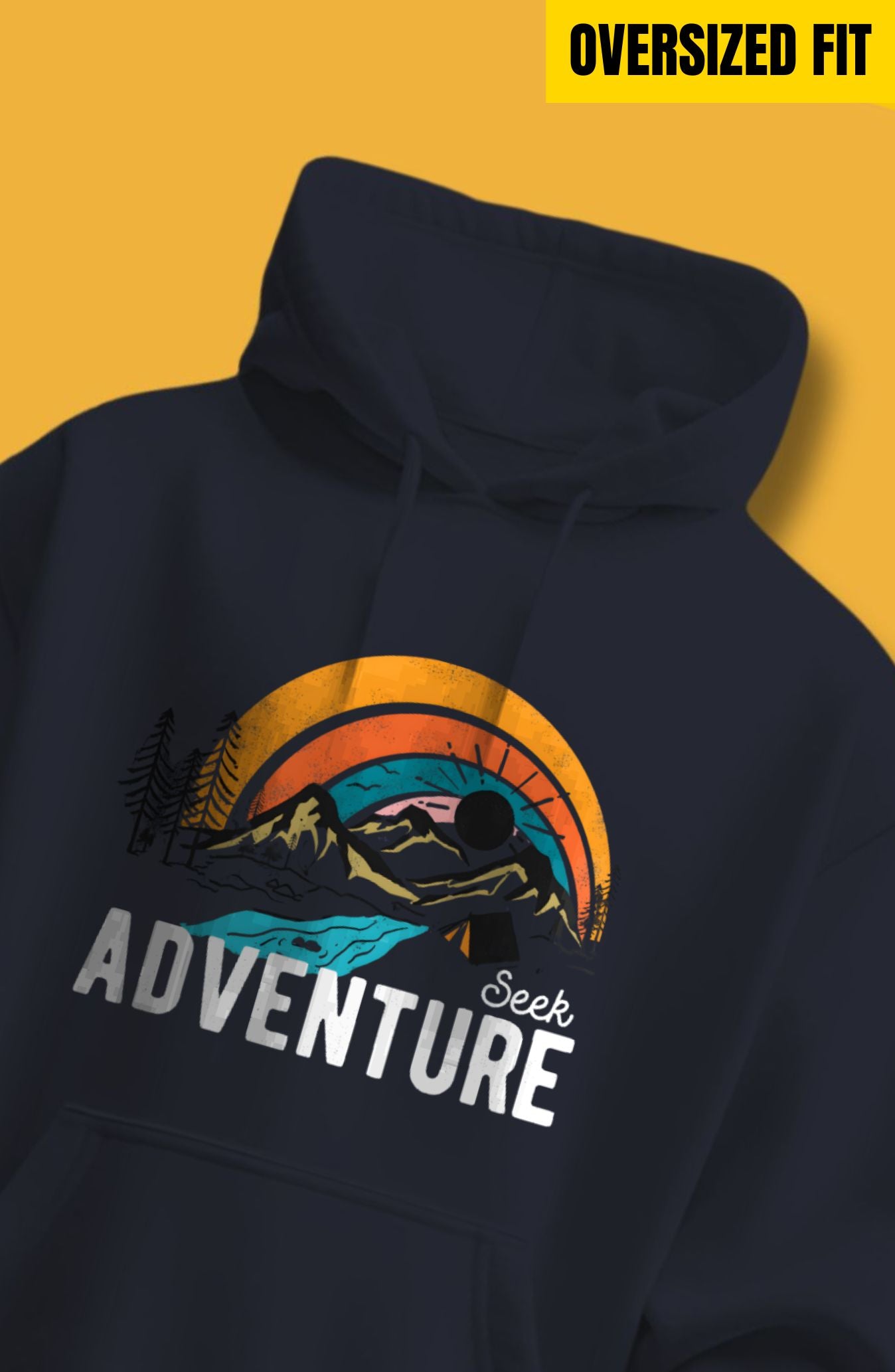 Seek Adventure Oversized Hoodie