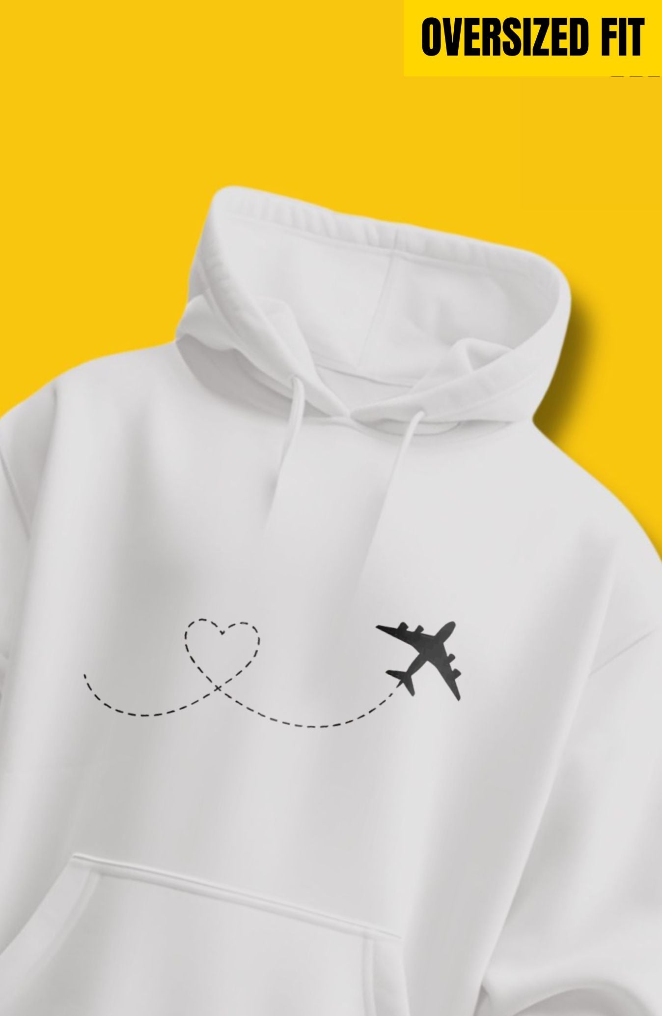 Airplane Heart Oversized Hoodie