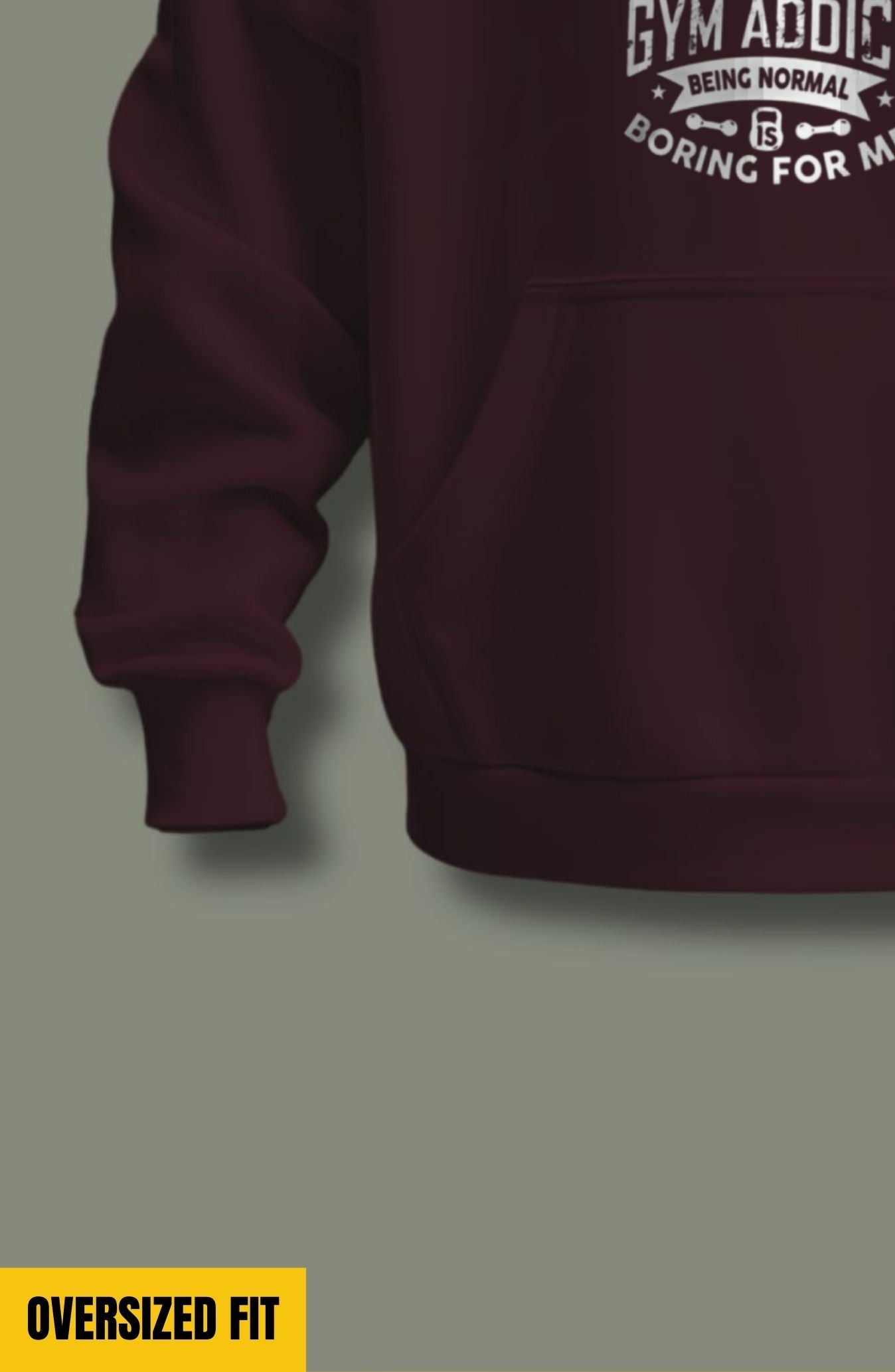Gym Addict Oversized Hoodie