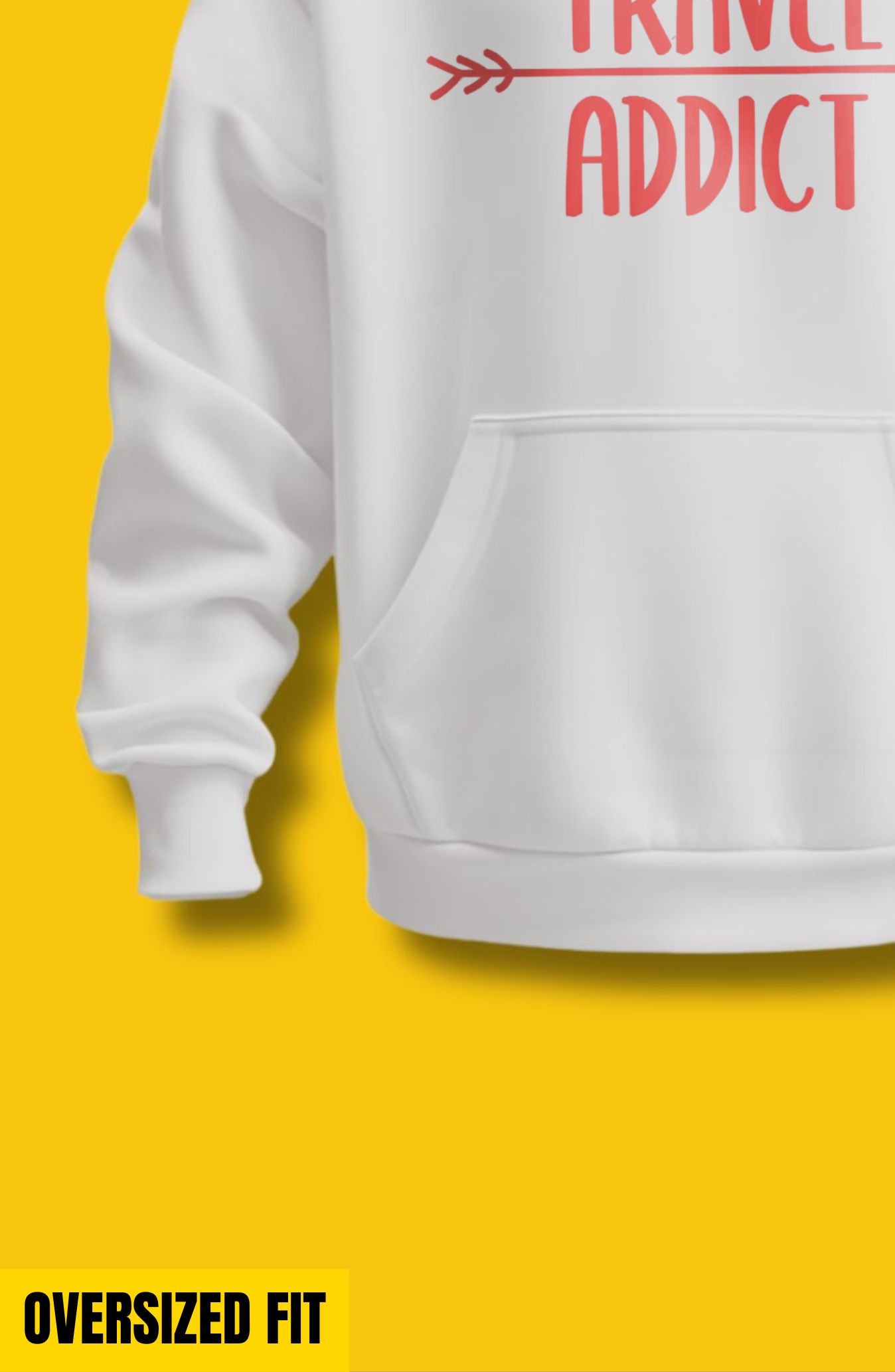 Travel Addict Oversized Hoodie